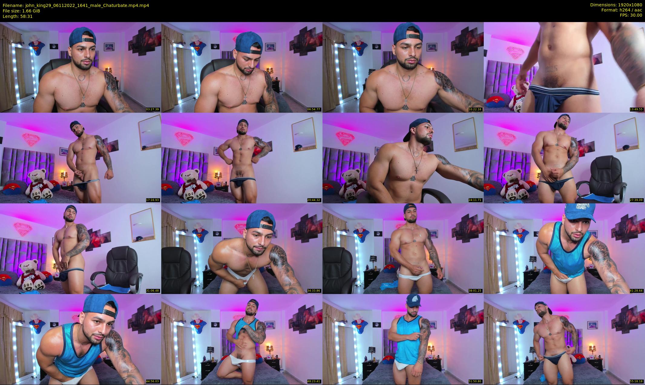 john_king29 — 59 minute Chaturbate male cam show recording, 1080p, Nov 6, 2022