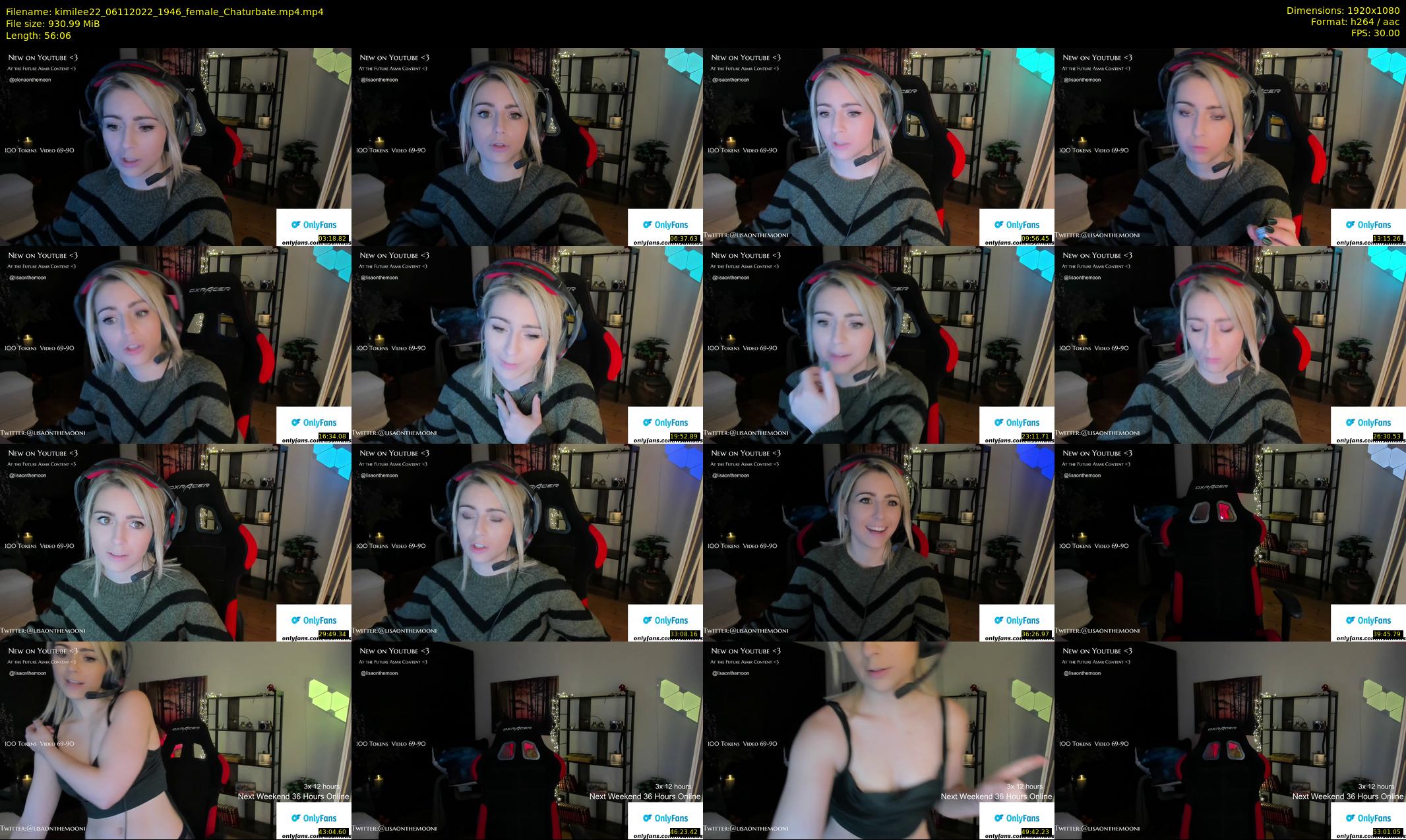kimilee22 — 57 minute Chaturbate female cam show recording, 1080p, Nov 6, 2022