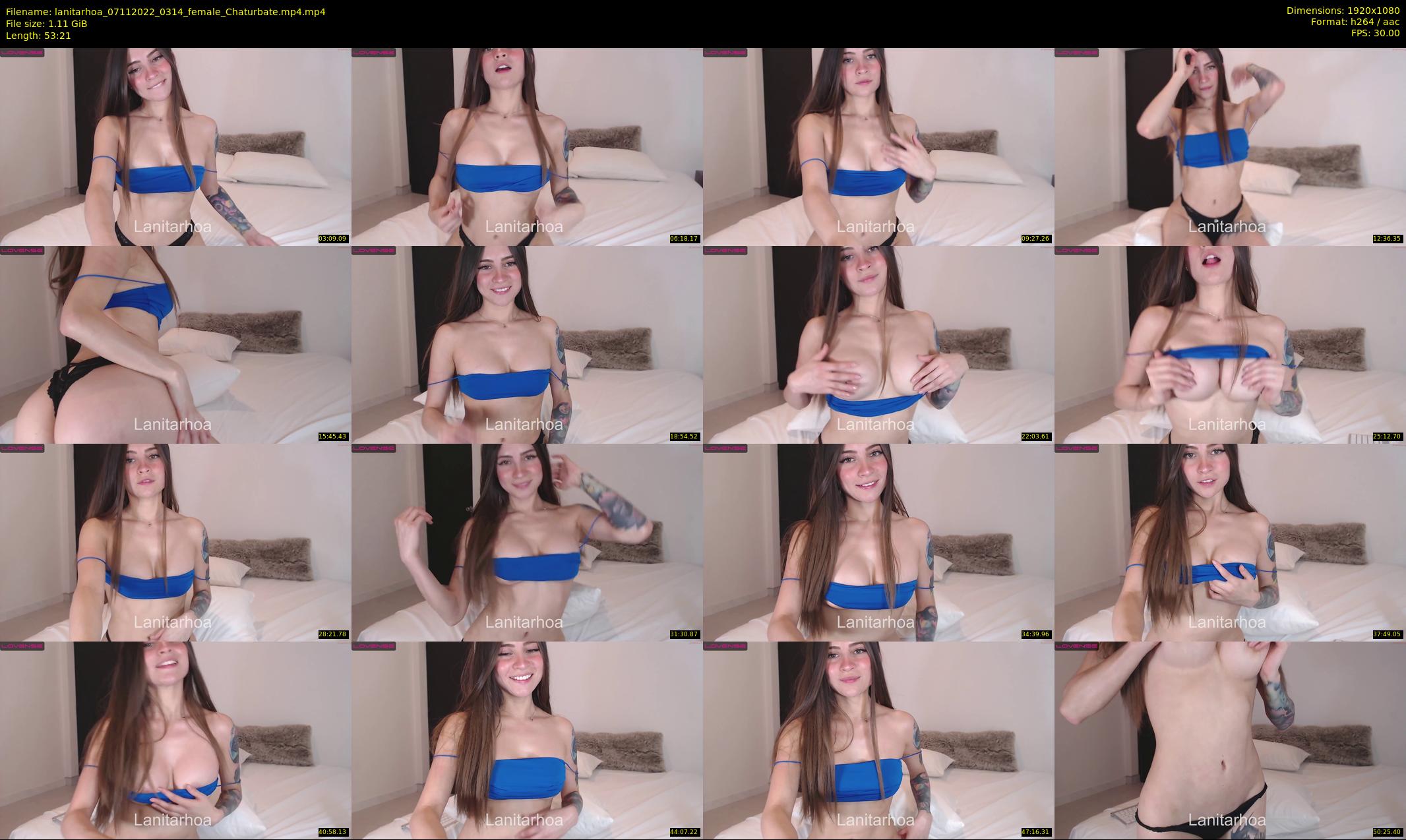 lanitarhoa — 54 minute Chaturbate female cam show recording, 1080p, Nov 7, 2022