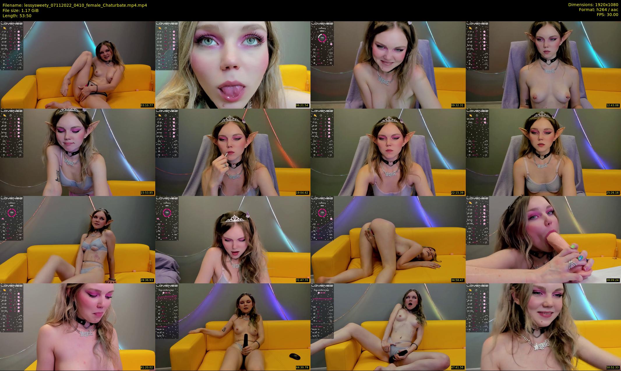 lessysweety — 54 minute Chaturbate female cam show recording, 1080p, Nov 7, 2022