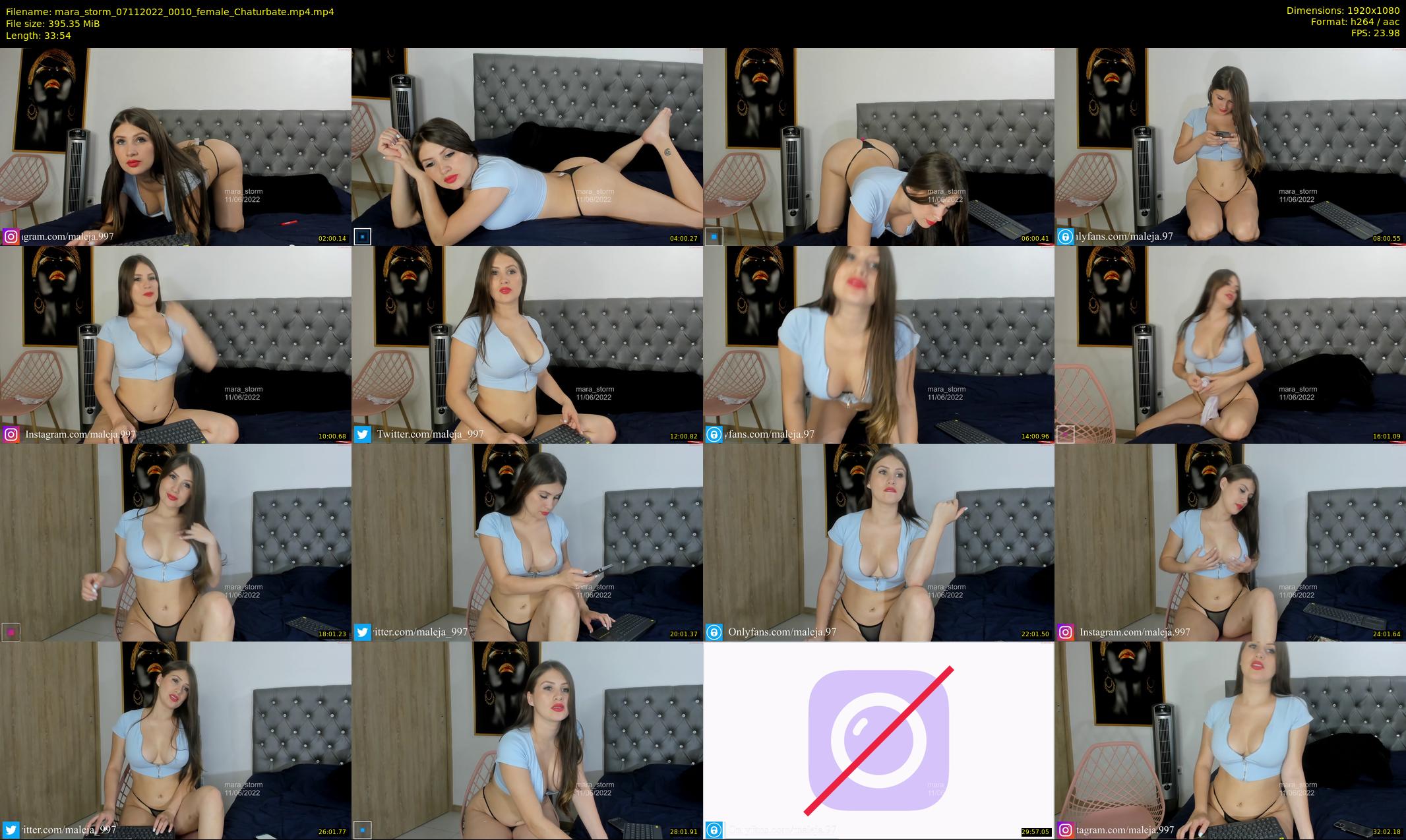 mara_storm — 34 minute Chaturbate female cam show recording, 1080p, Nov 7, 2022