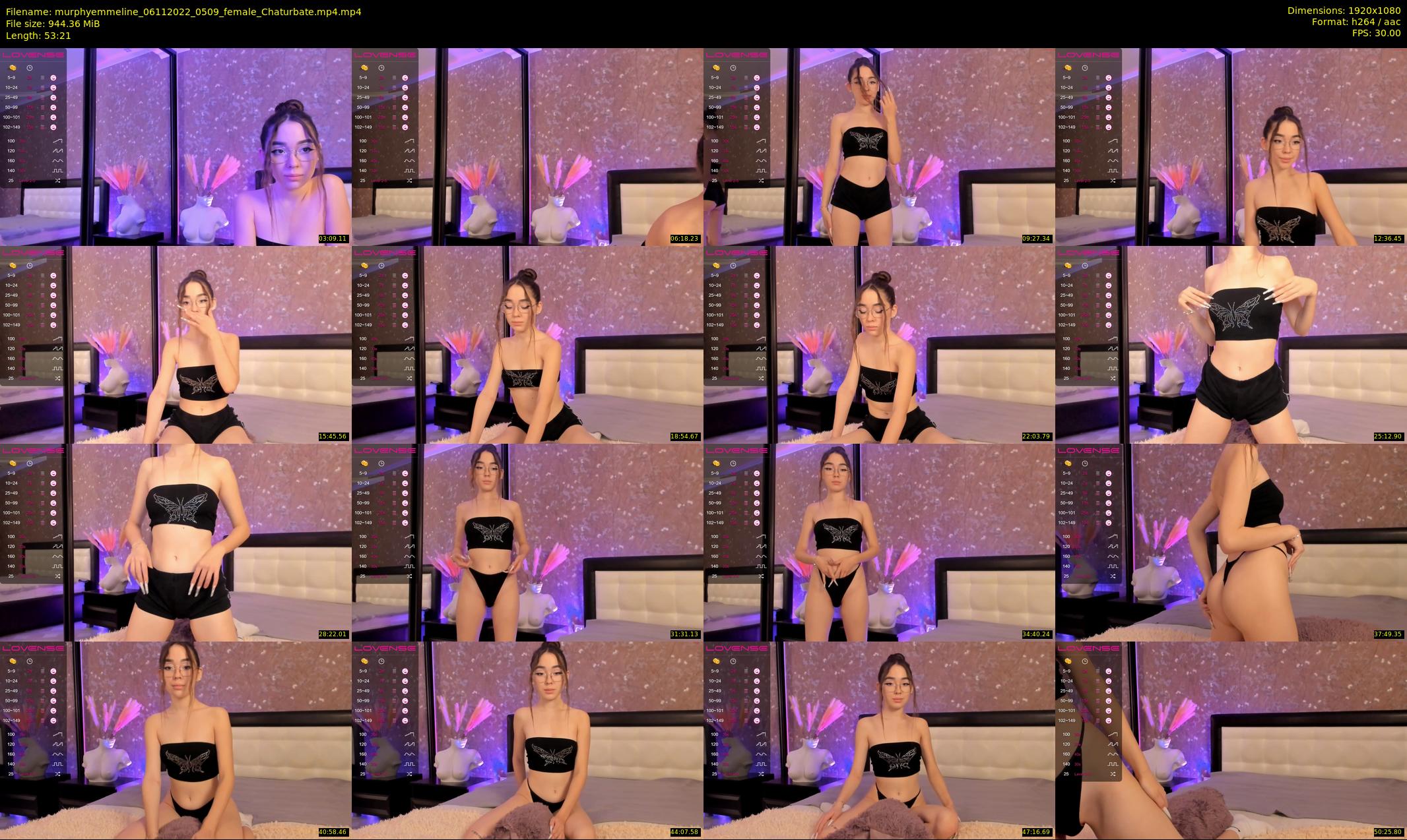 murphyemmeline — 54 minute Chaturbate female cam show recording, 1080p, Nov 6, 2022