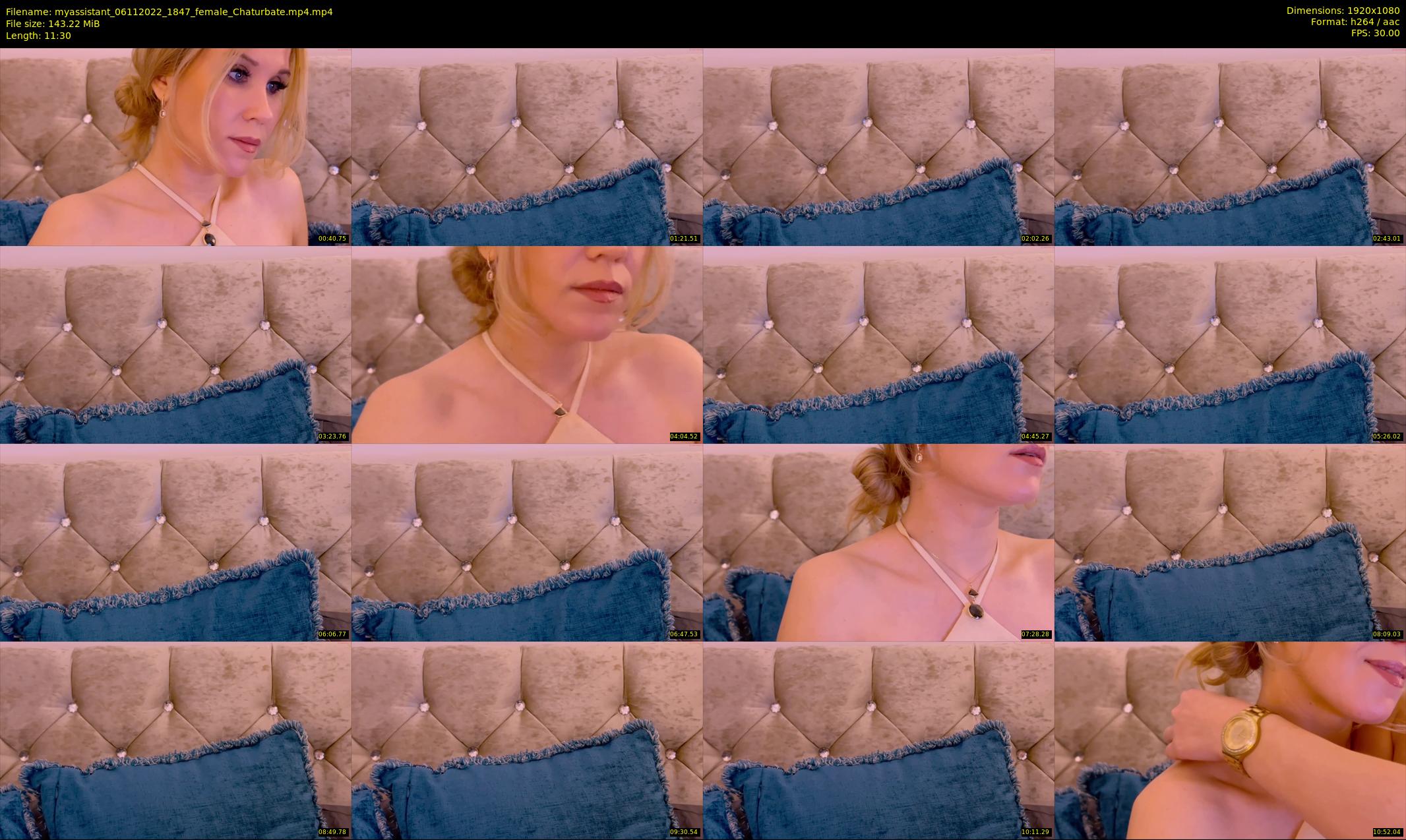 myassistant — 12 minute Chaturbate female cam show recording, 1080p, Nov 6, 2022