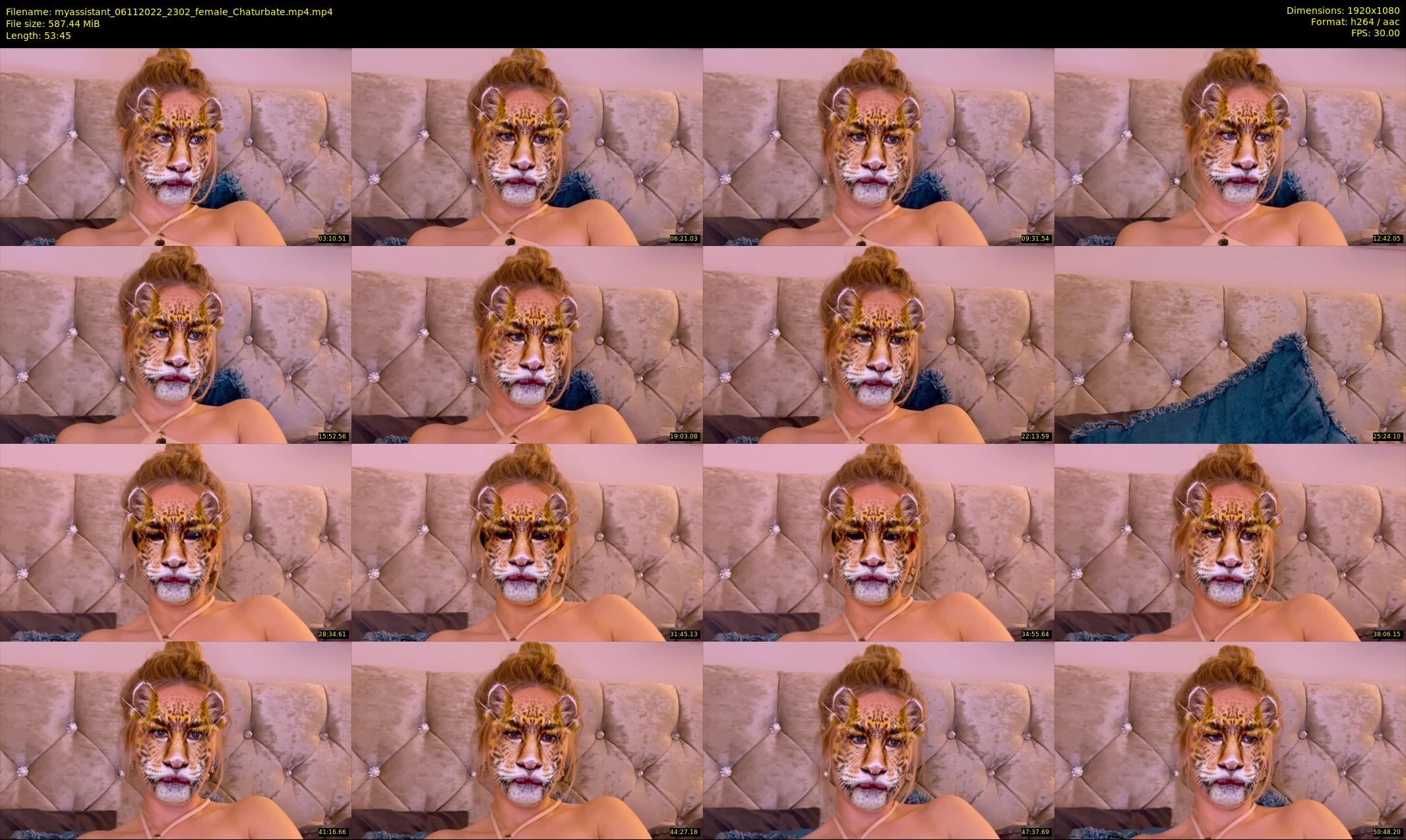 myassistant — 54 minute Chaturbate female cam show recording, 1080p, Nov 6, 2022