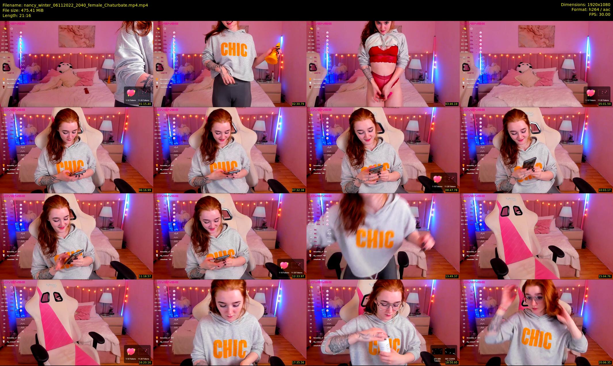 nancy_winter — 22 minute Chaturbate female cam show recording, 1080p, Nov 6, 2022
