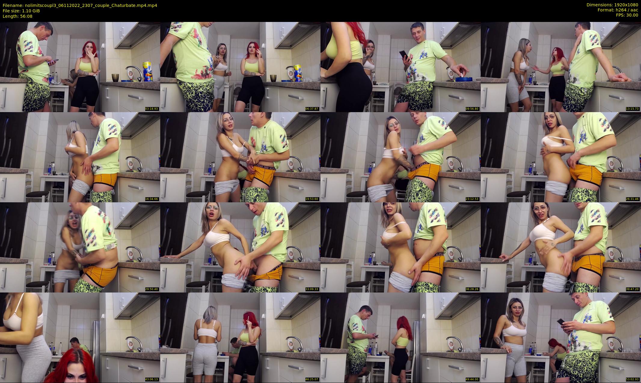 nolimitscoupl3 — 57 minute Chaturbate couple cam show recording, 1080p, Nov 6, 2022