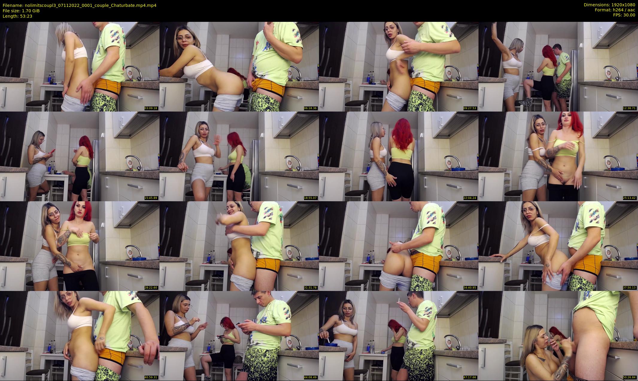 nolimitscoupl3 — 54 minute Chaturbate couple cam show recording, 1080p, Nov 7, 2022