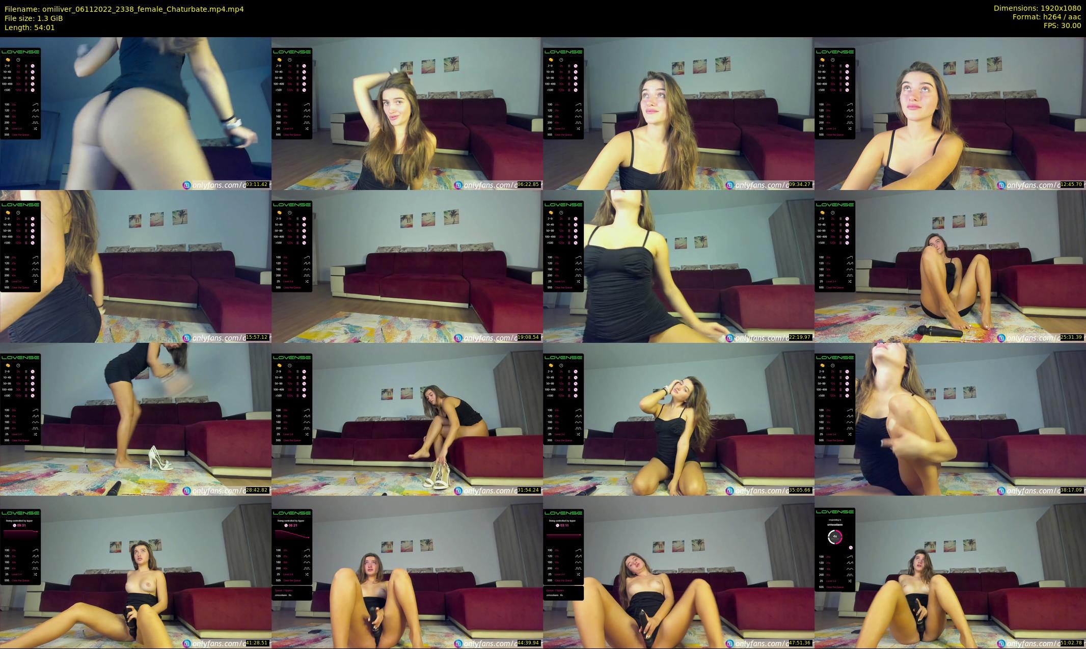 omiliver — 55 minute Chaturbate female cam show recording, 1080p, Nov 6, 2022