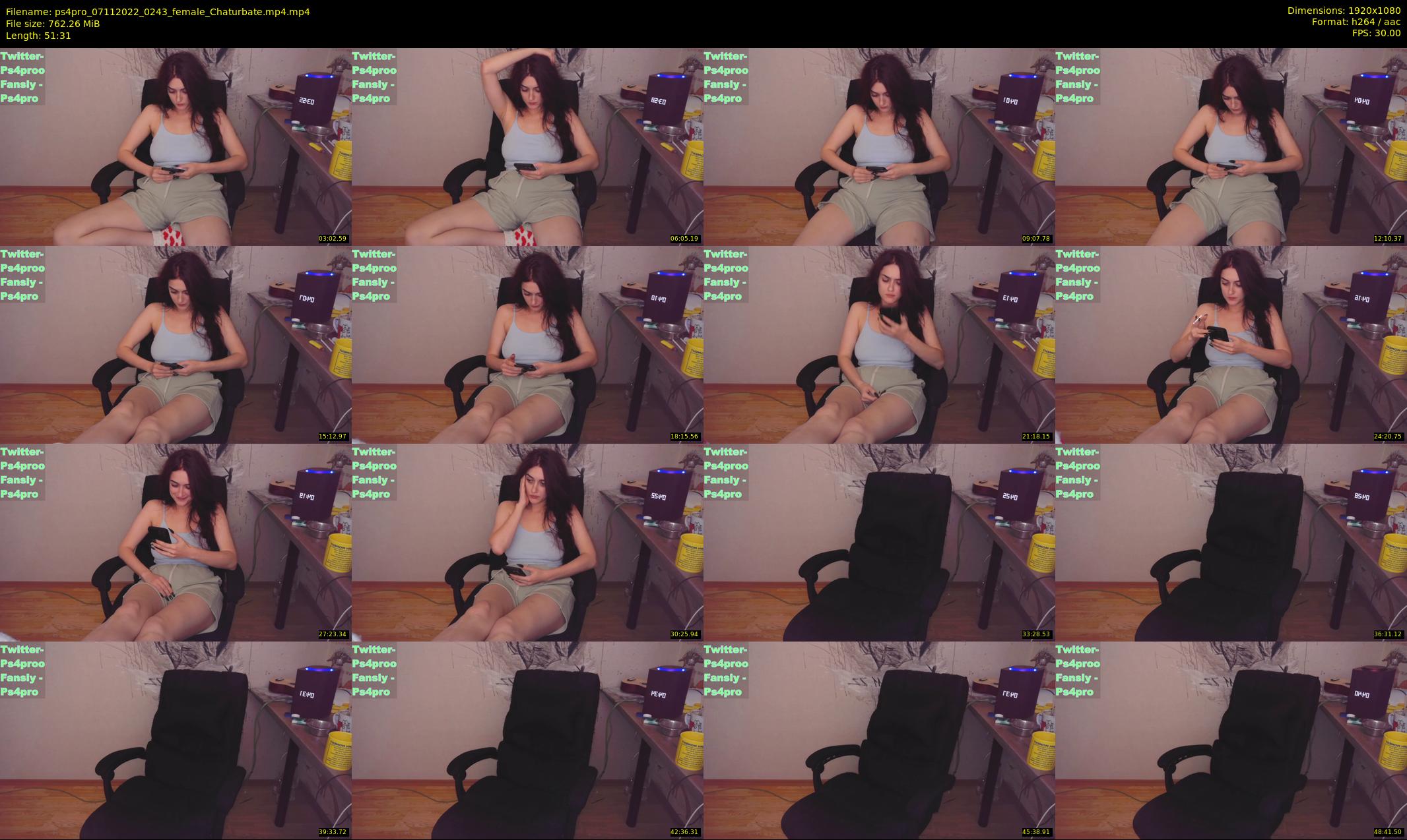 ps4pro — 52 minute Chaturbate female cam show recording, 1080p, Nov 7, 2022