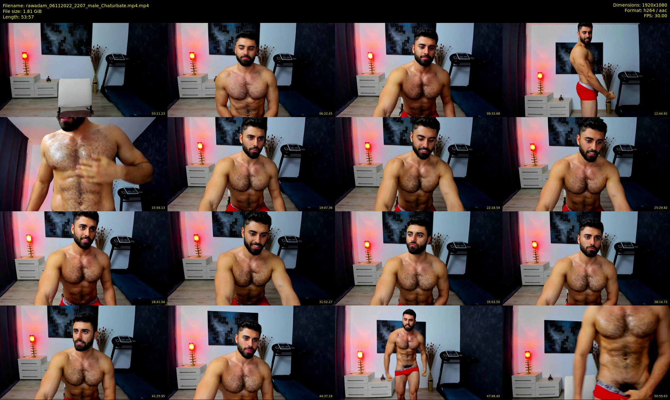 rawadam — 54 minute Chaturbate male cam show recording, 1080p, Nov 6, 2022