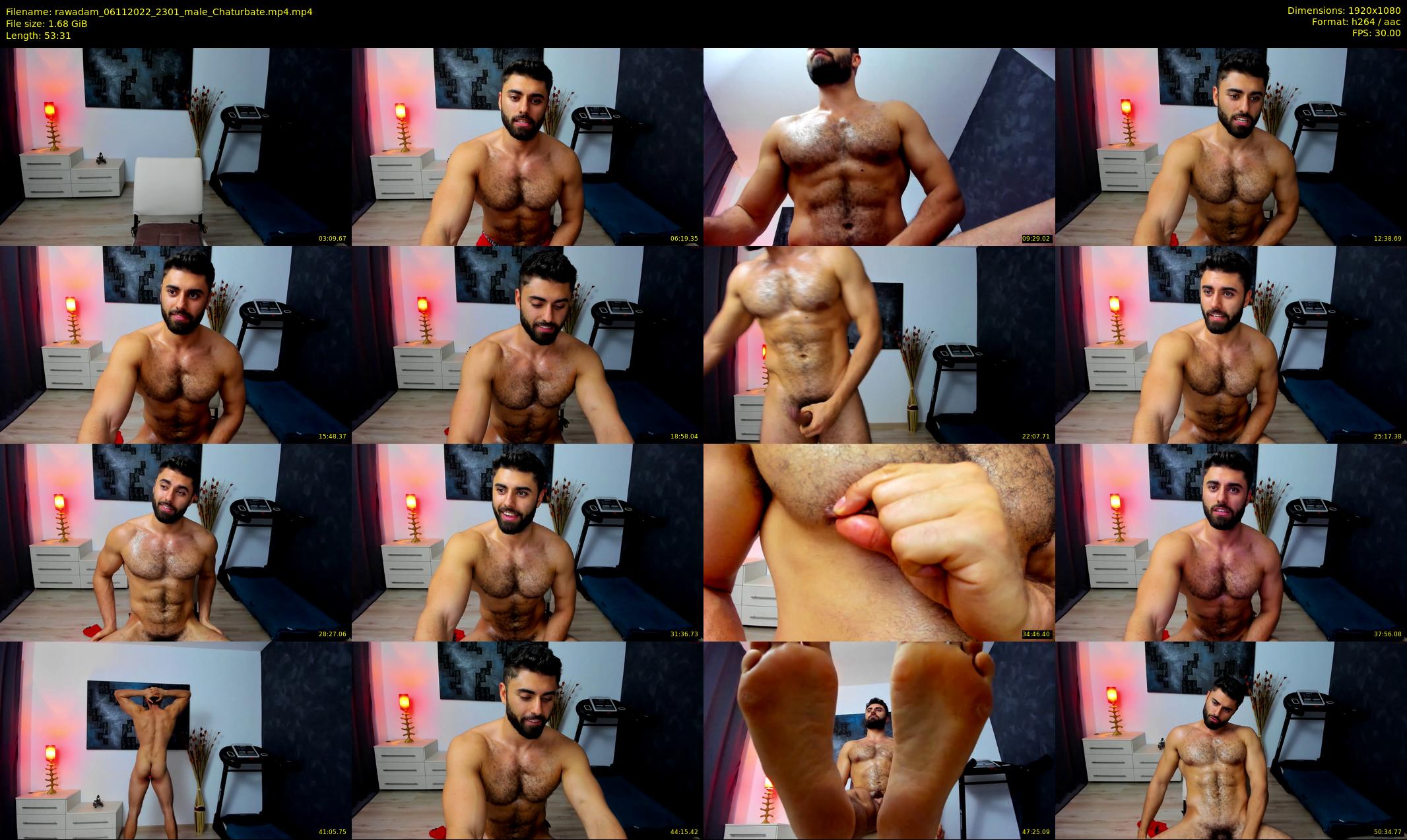 rawadam — 54 minute Chaturbate male cam show recording, 1080p, Nov 6, 2022