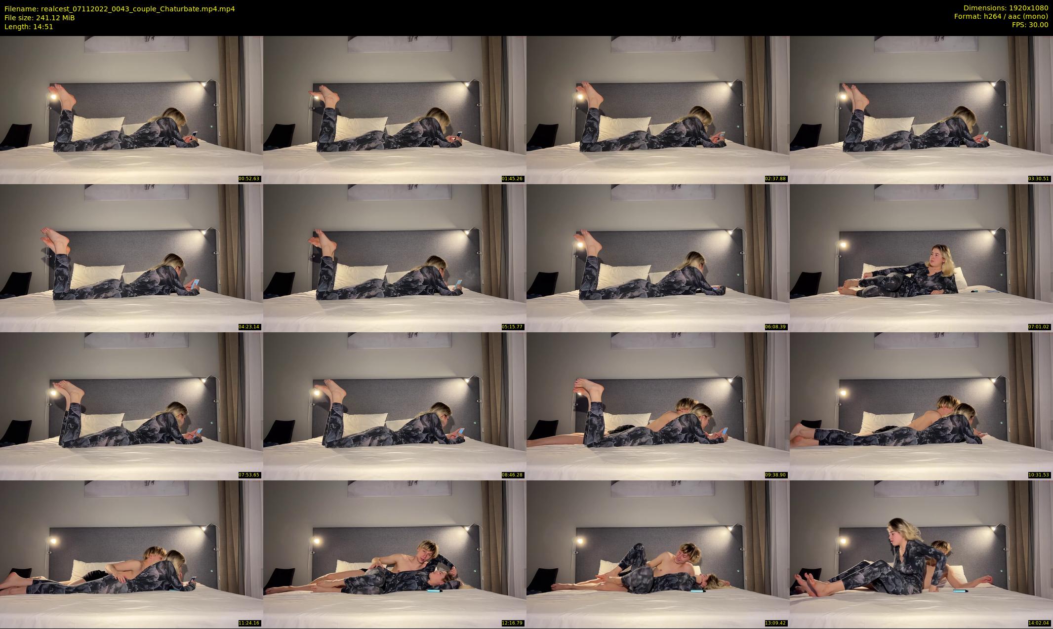 realcest — 15 minute Chaturbate couple cam show recording, 1080p, Nov 7, 2022