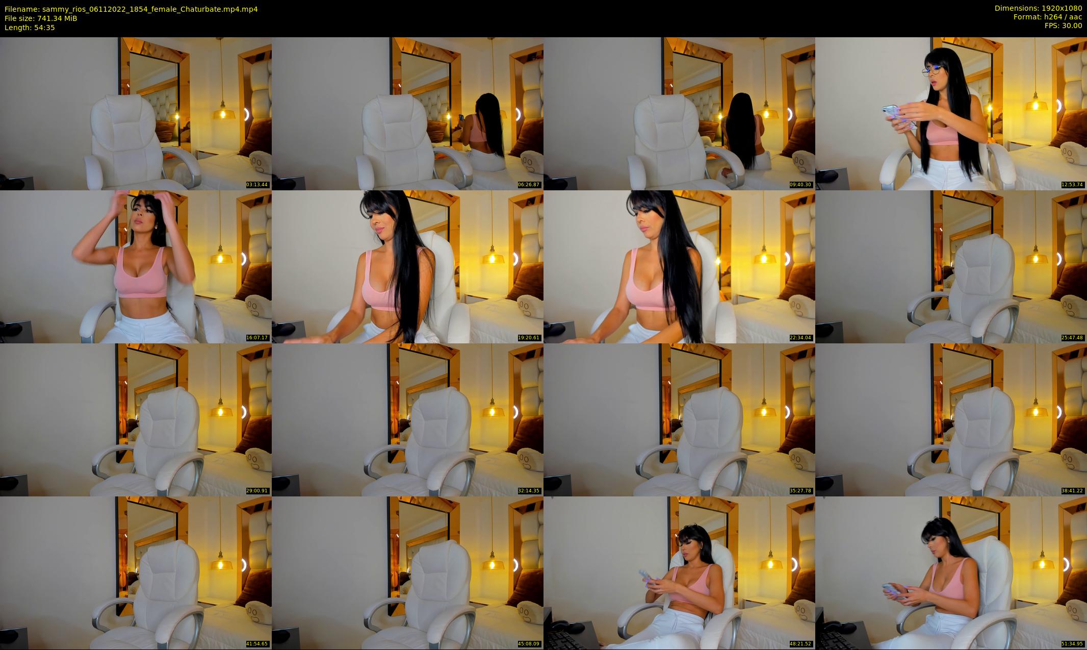 sammy_rios — 55 minute Chaturbate female cam show recording, 1080p, Nov 6, 2022