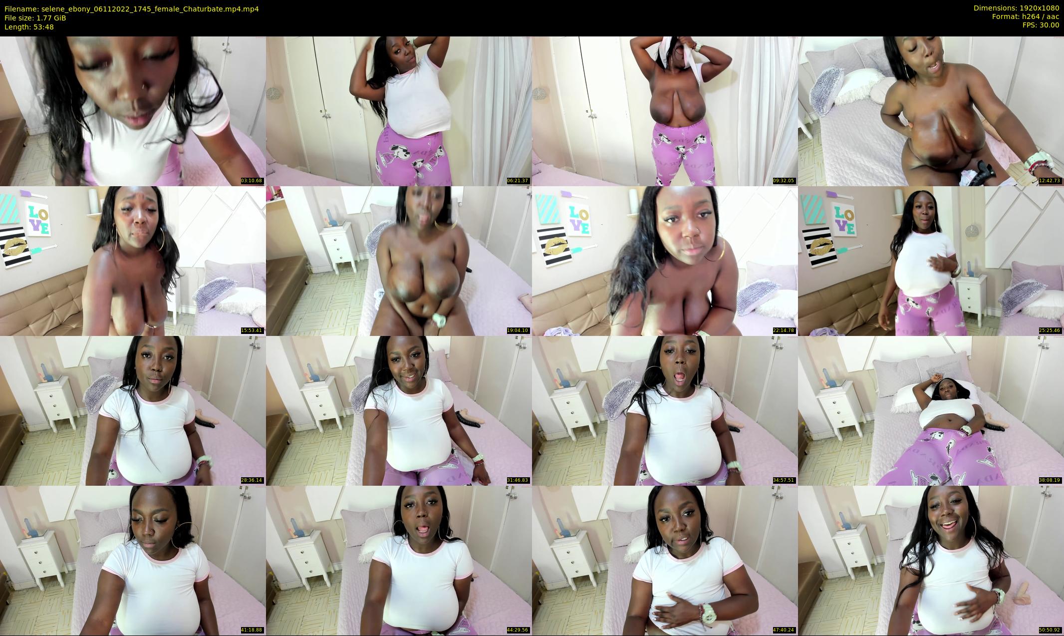 selene_ebony — 54 minute Chaturbate female cam show recording, 1080p, Nov 6, 2022