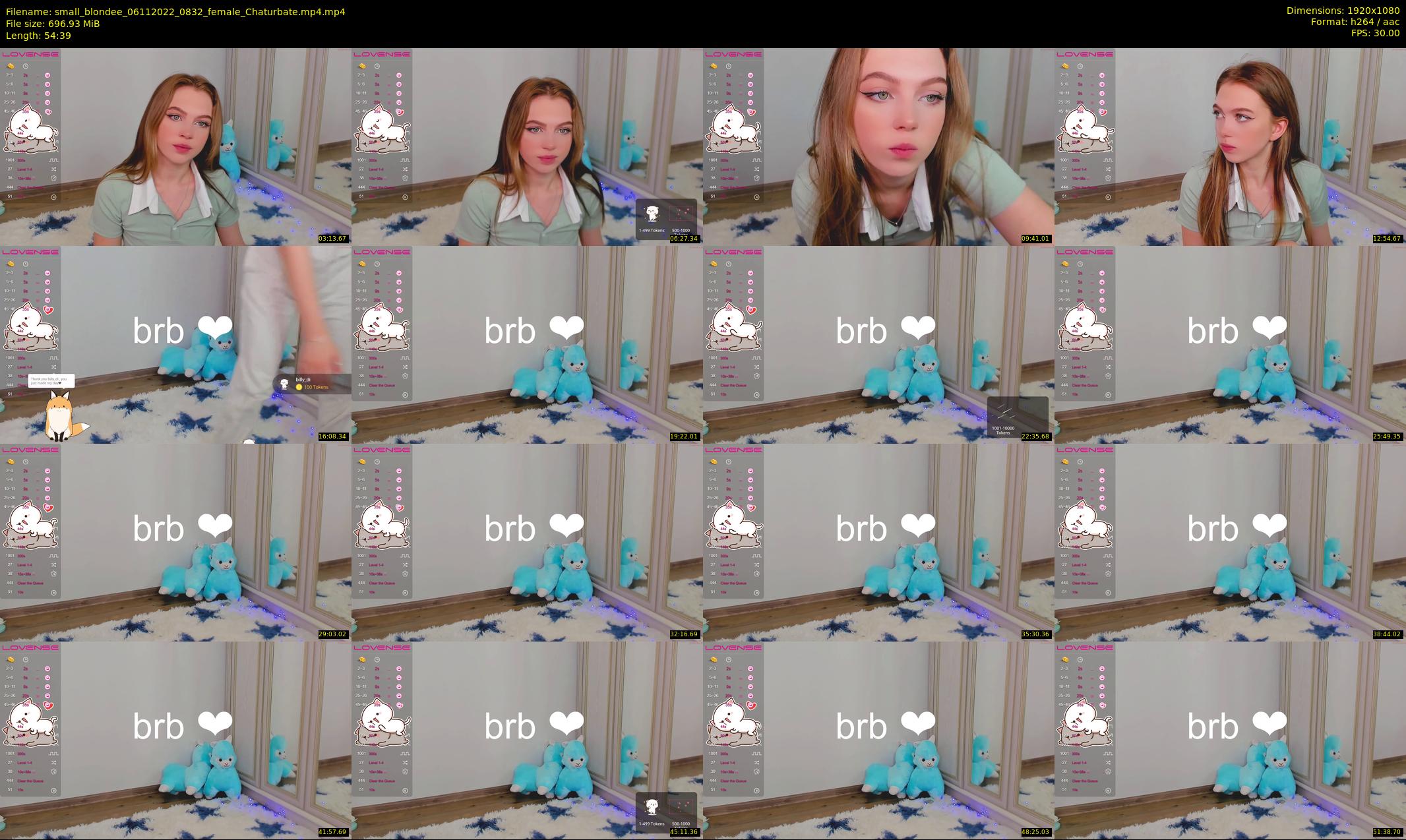 small_blondee — 55 minute Chaturbate female cam show recording, 1080p, Nov 6, 2022