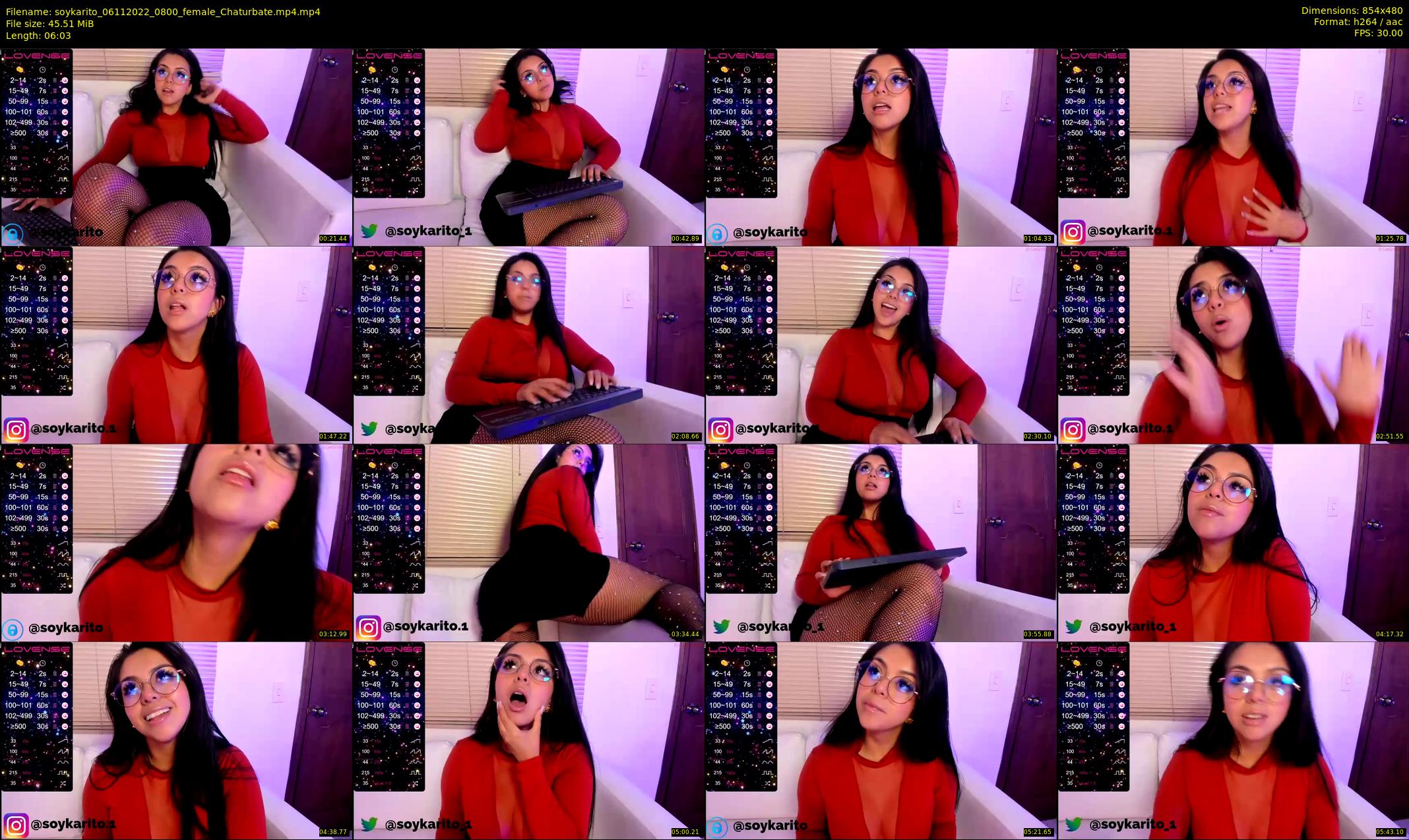 soykarito — 7 minute Chaturbate female cam show recording, 480p, Nov 6, 2022