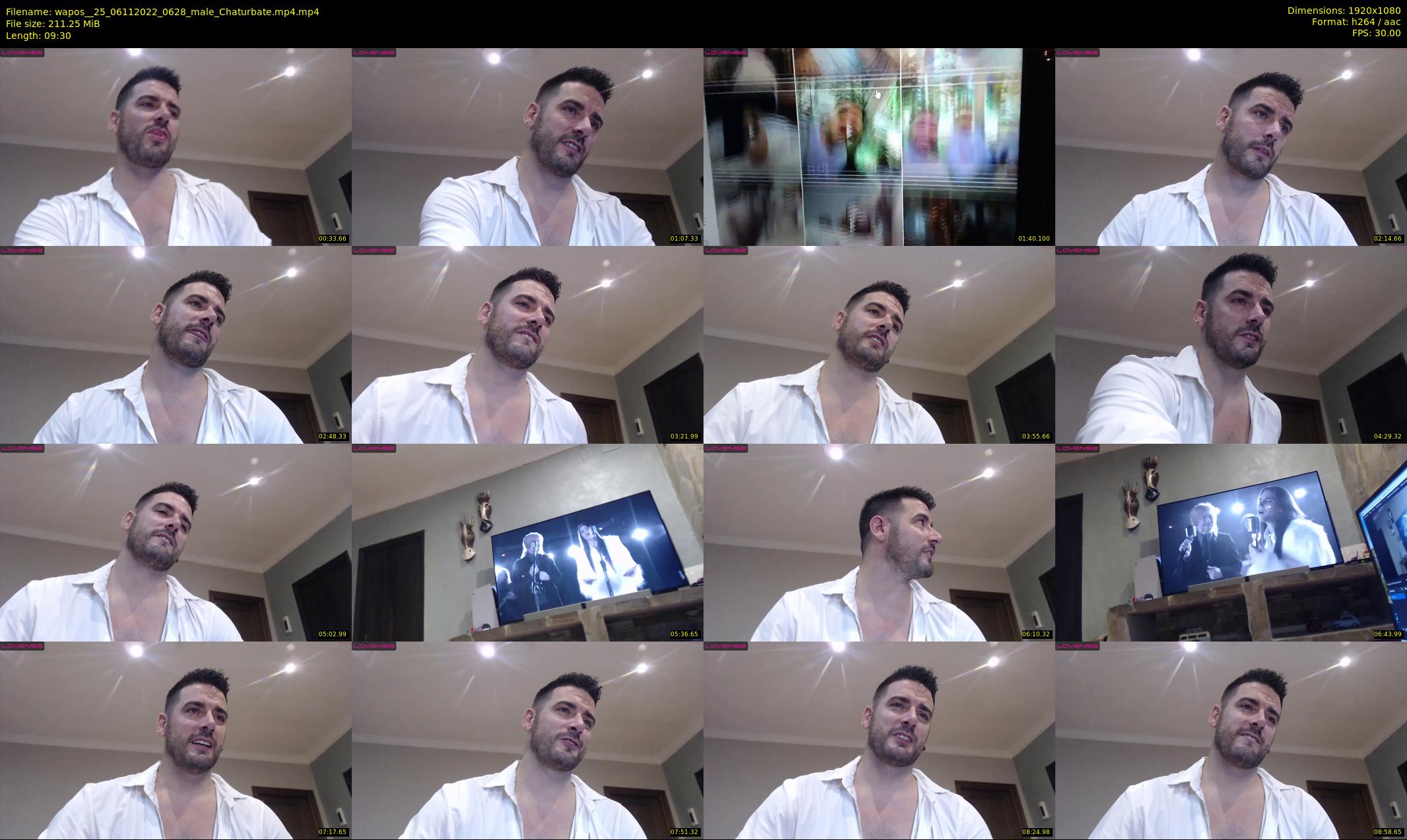 wapos__25 — 10 minute Chaturbate male cam show recording, 1080p, Nov 6, 2022
