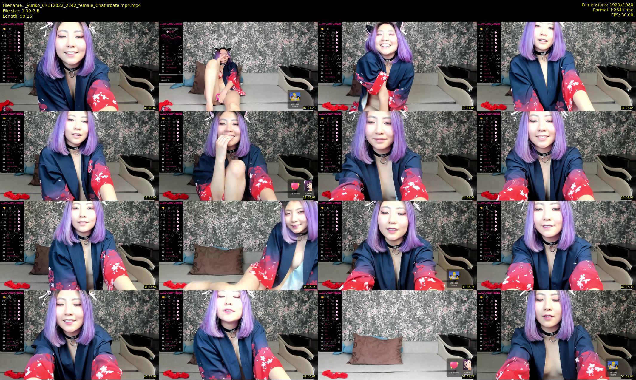 _yuriko — 60 minute Chaturbate female cam show recording, 1080p, Nov 7, 2022