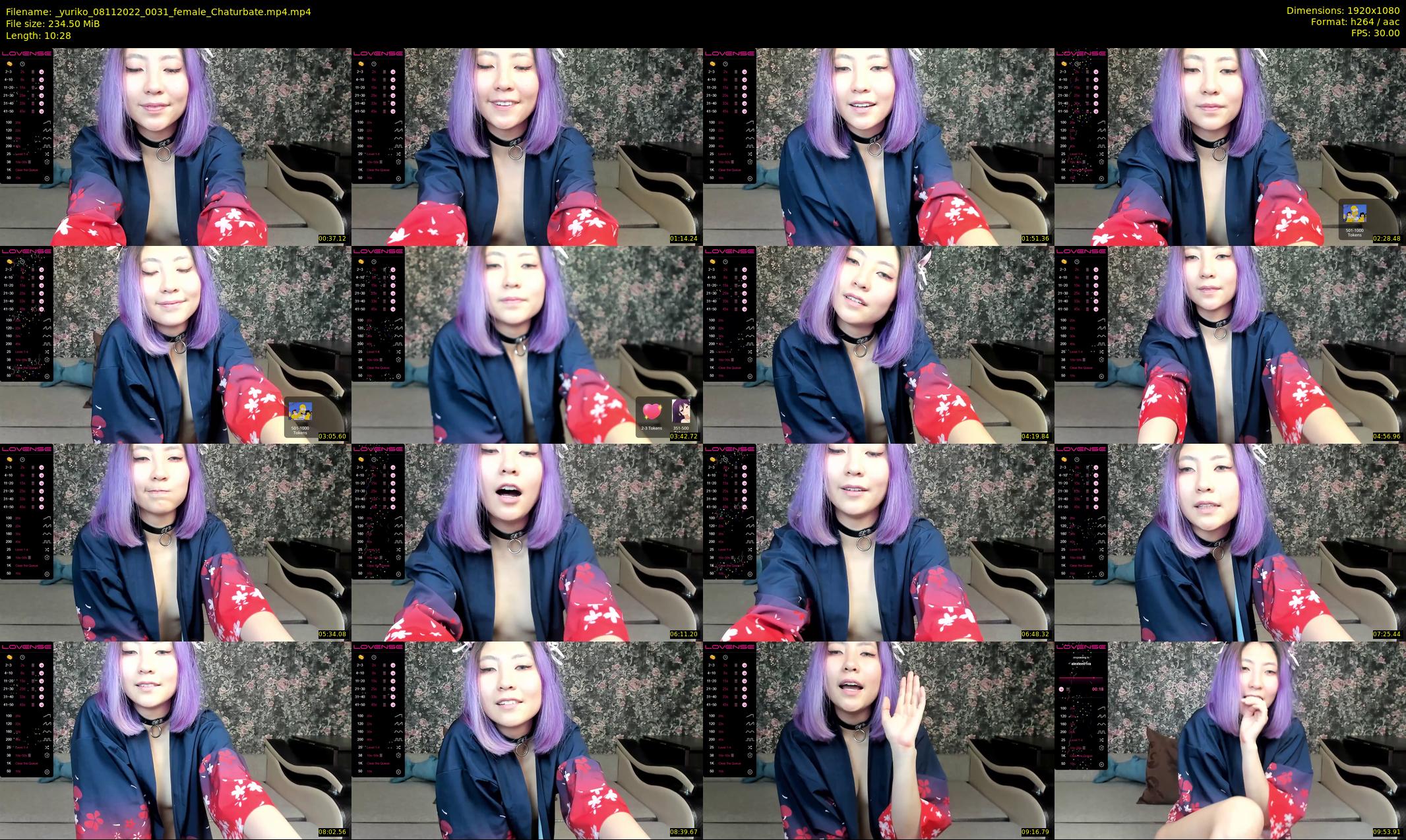 _yuriko — 11 minute Chaturbate female cam show recording, 1080p, Nov 8, 2022