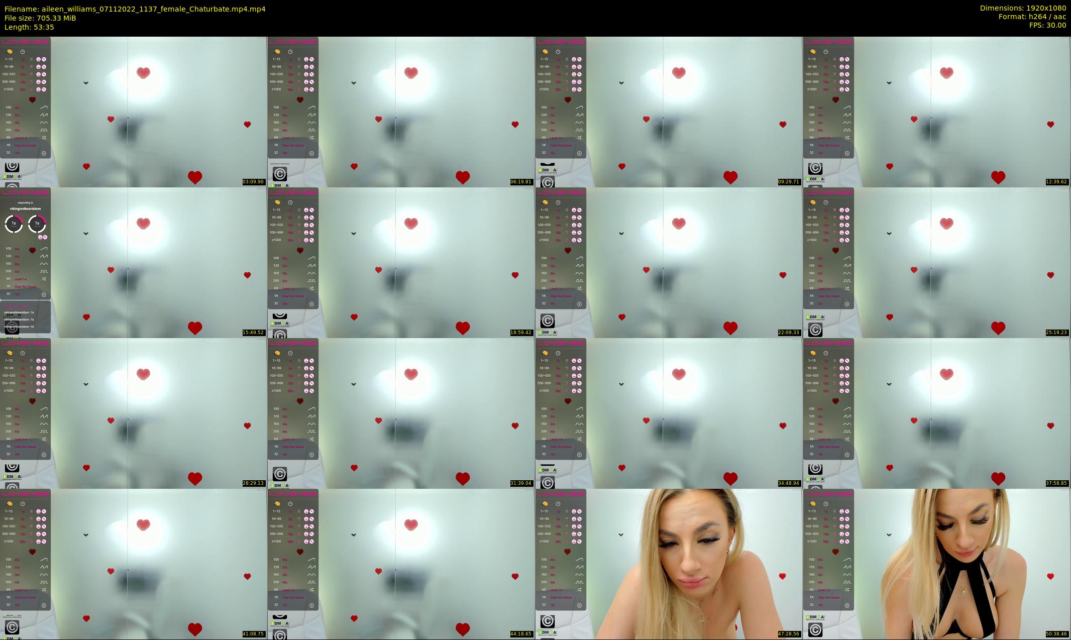 aileen_williams — 54 minute Chaturbate female cam show recording, 1080p, Nov 7, 2022