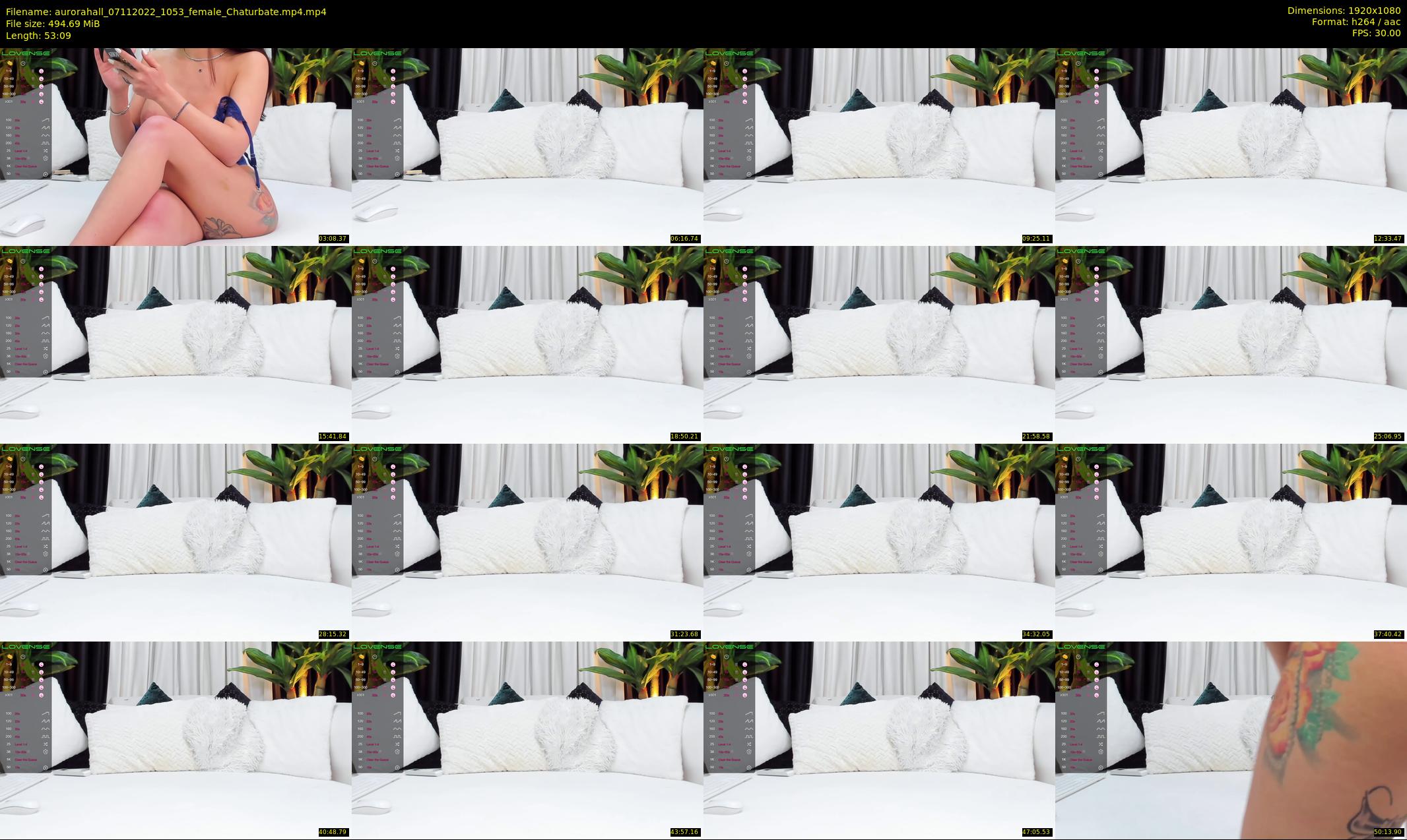aurorahall — 54 minute Chaturbate female cam show recording, 1080p, Nov 7, 2022