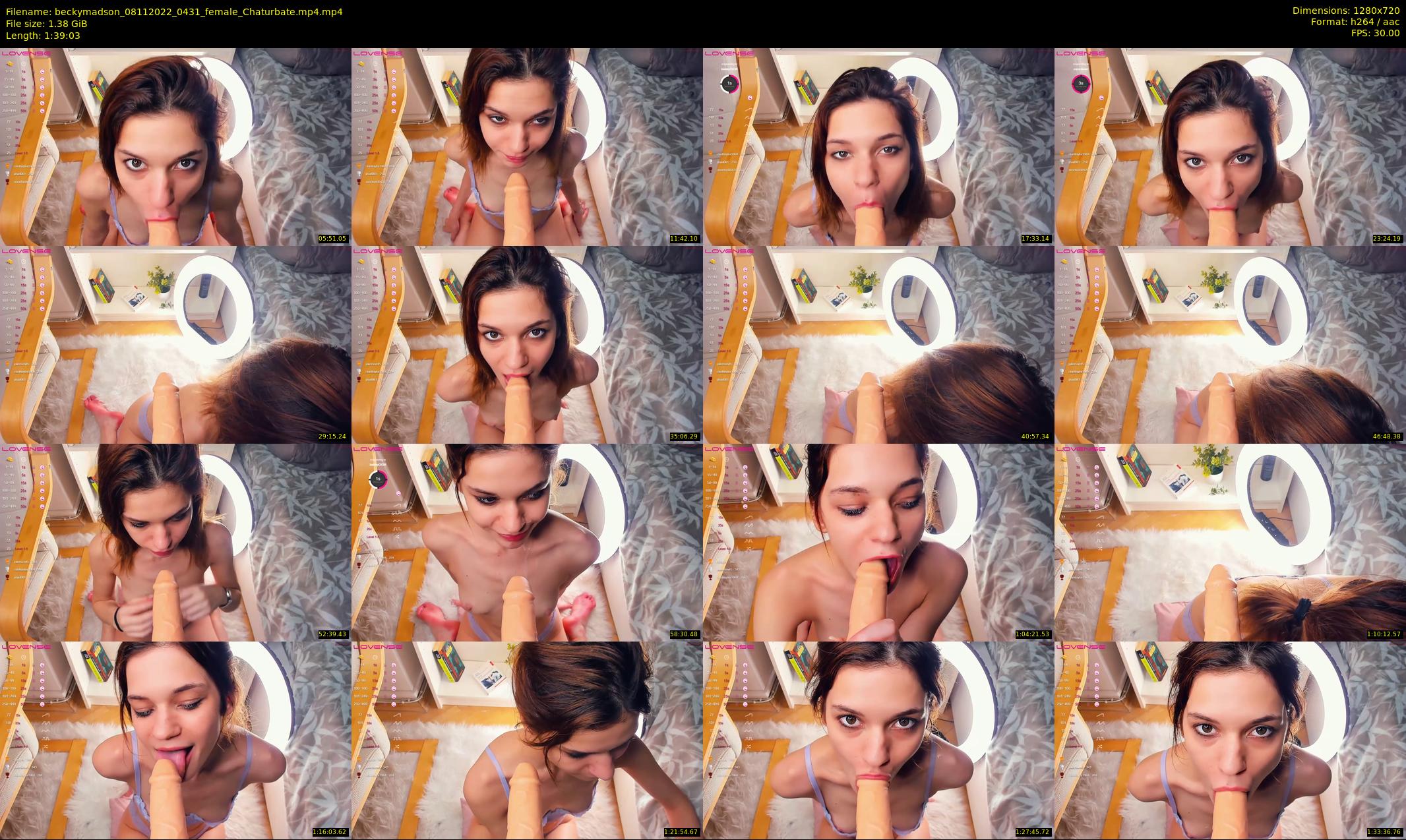 beckymadson — 100 minute Chaturbate female cam show recording, 720p, Nov 8, 2022