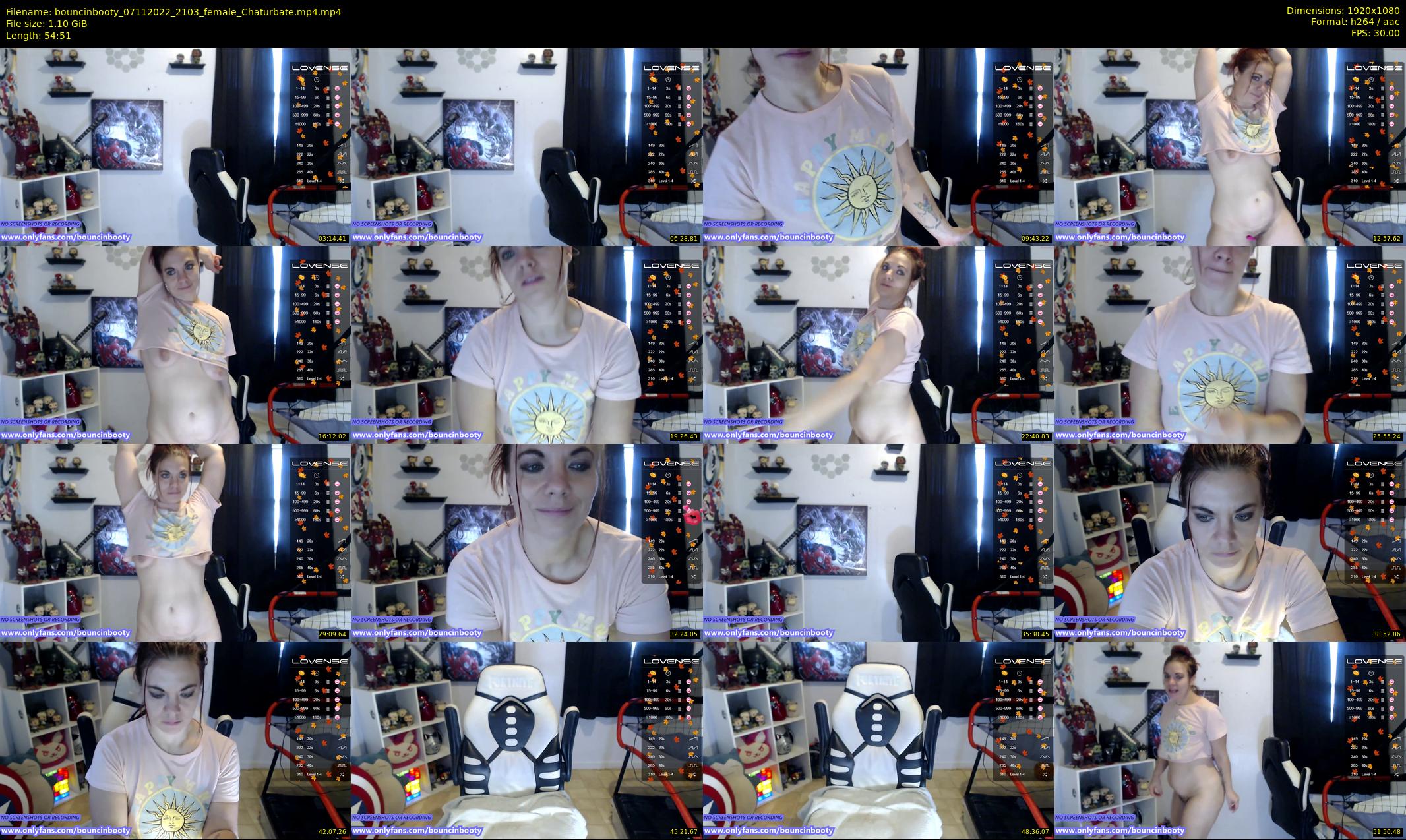 bouncinbooty — 55 minute Chaturbate female cam show recording, 1080p, Nov 7, 2022