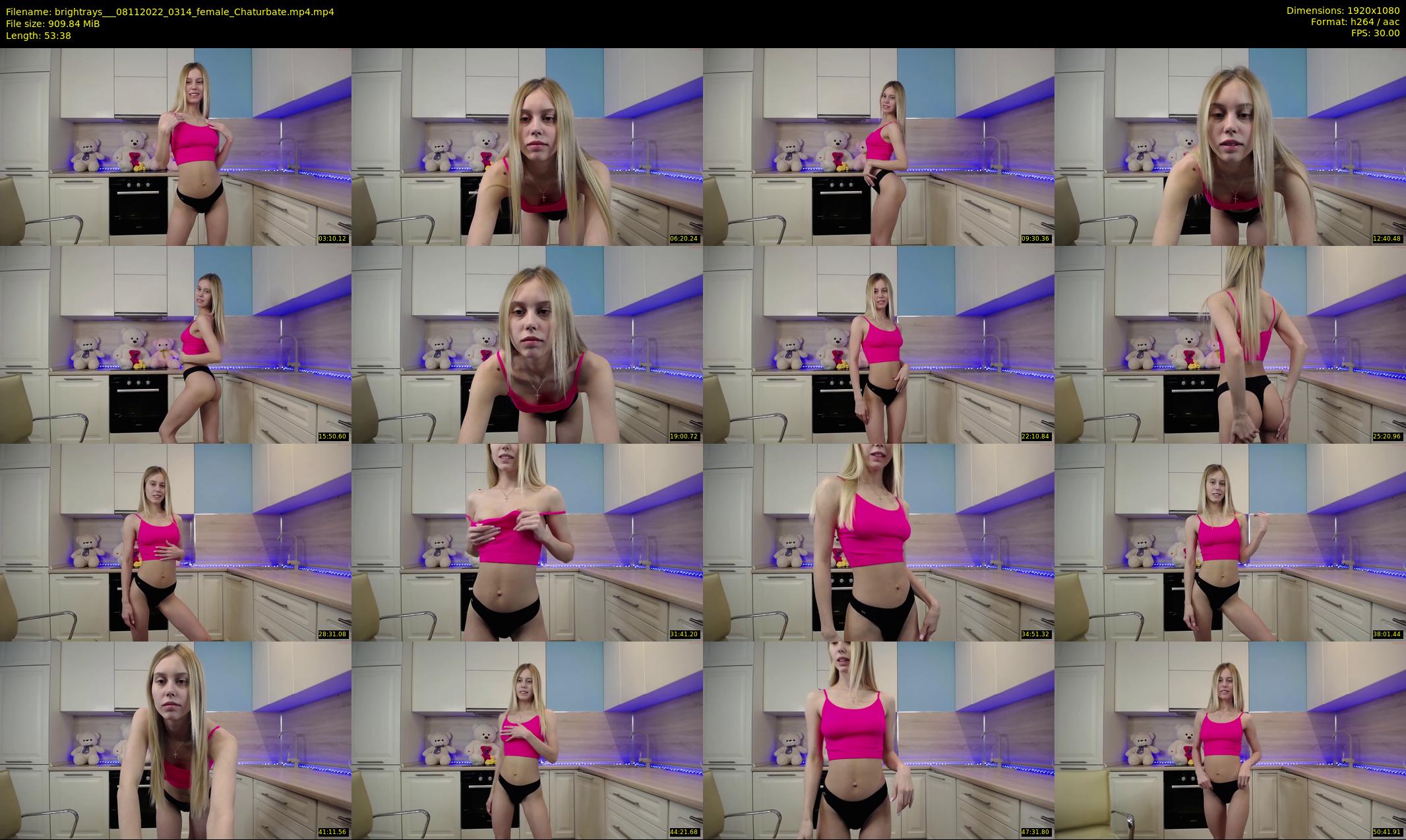 brightrays__ — 54 minute Chaturbate female cam show recording, 1080p, Nov 8, 2022