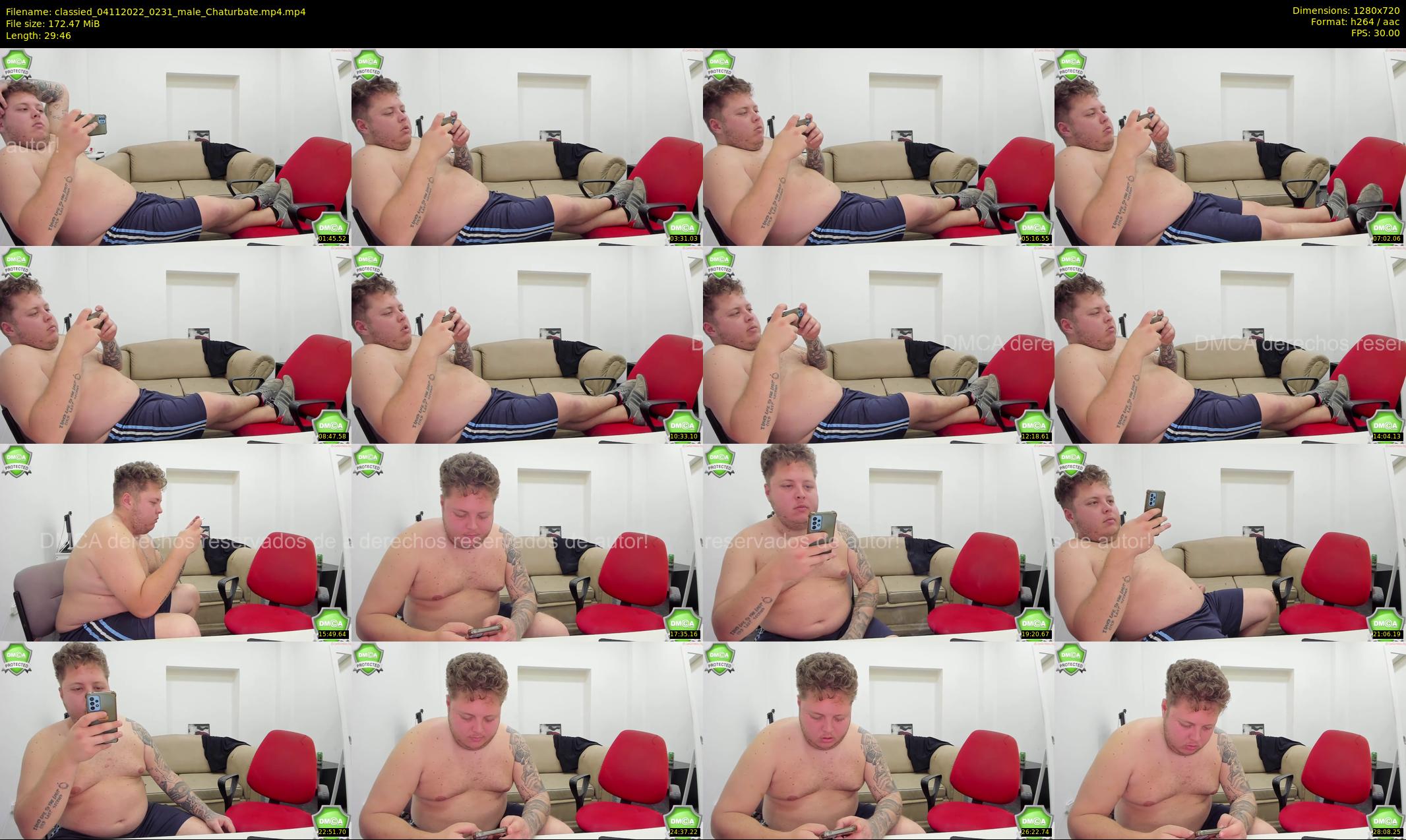 classied — 30 minute Chaturbate male cam show recording, 720p, Nov 4, 2022