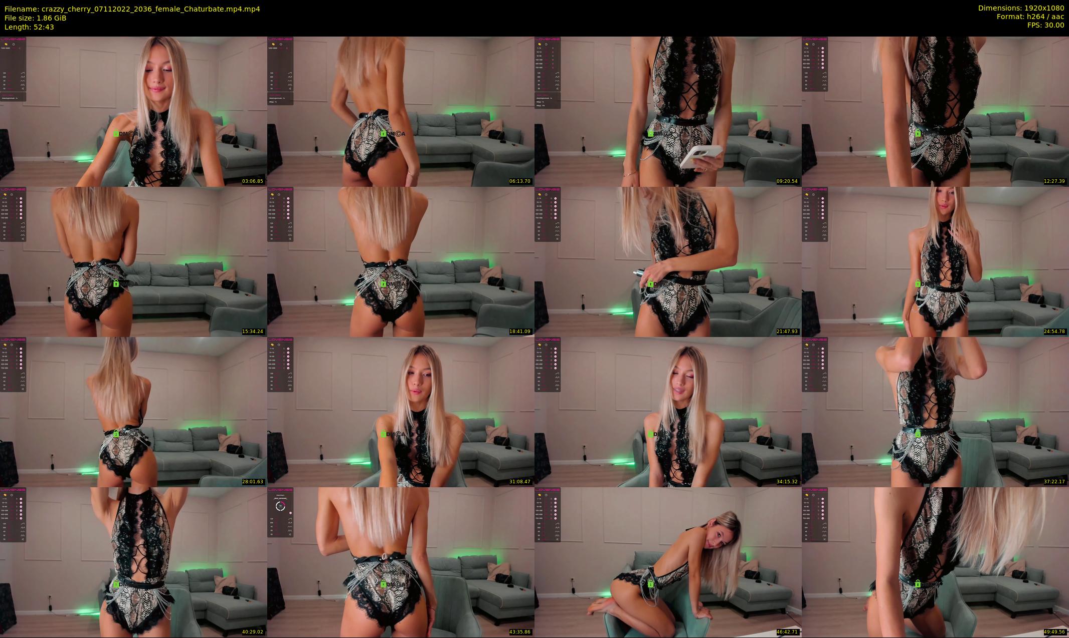 crazzy_cherry — 53 minute Chaturbate female cam show recording, 1080p, Nov 7, 2022