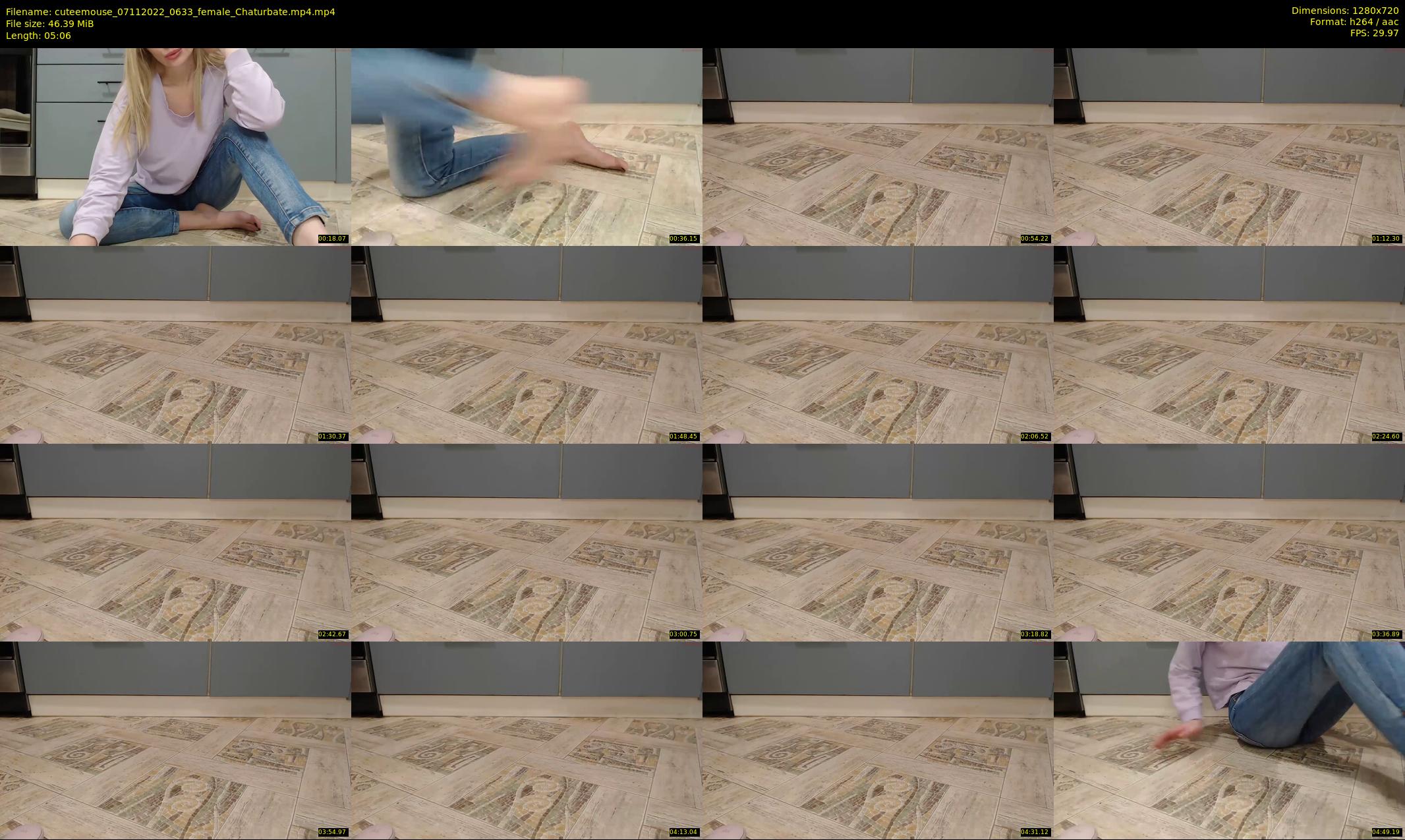 cuteemouse — 6 minute Chaturbate female cam show recording, 720p, Nov 7, 2022