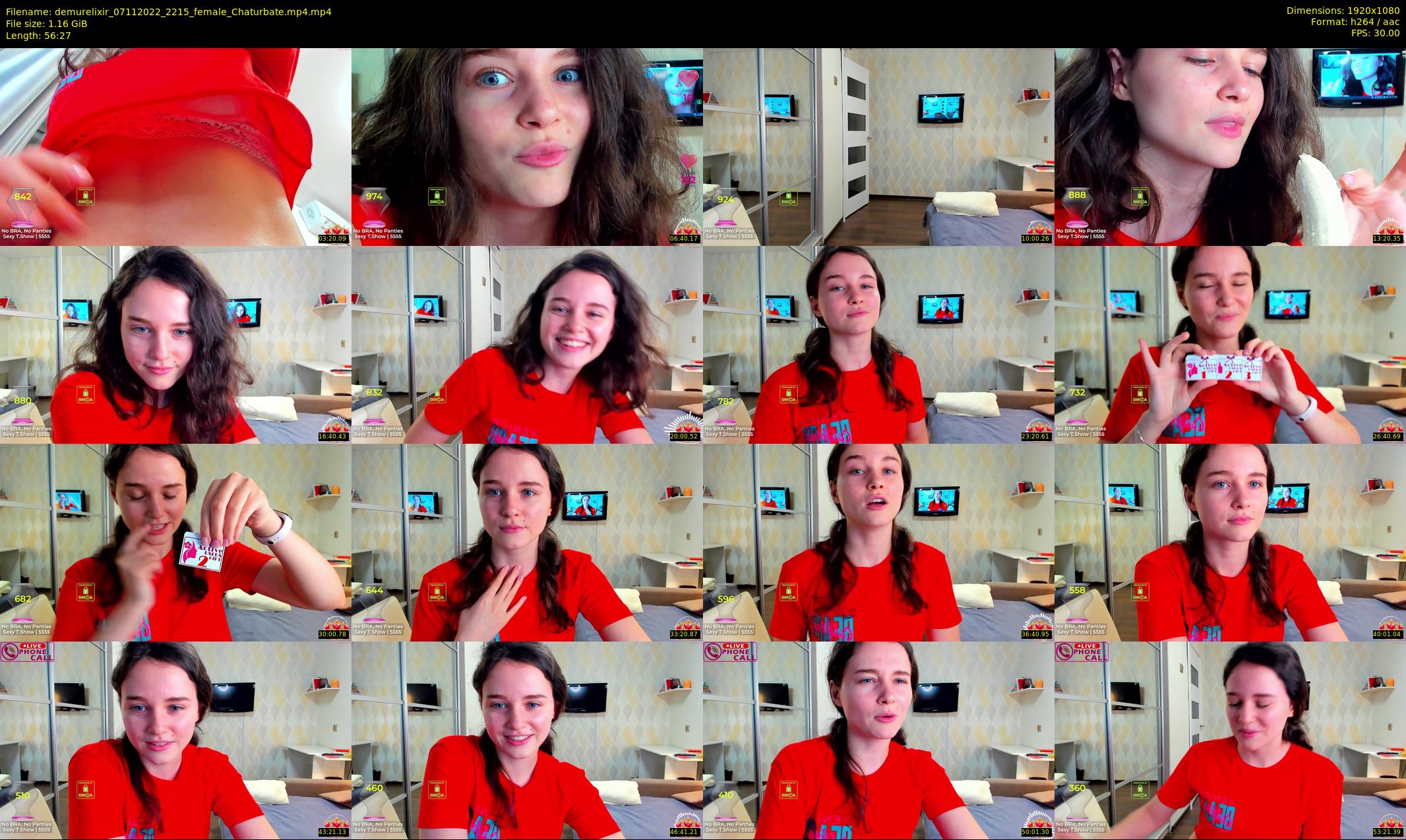 demurelixir — 57 minute Chaturbate female cam show recording, 1080p, Nov 7, 2022