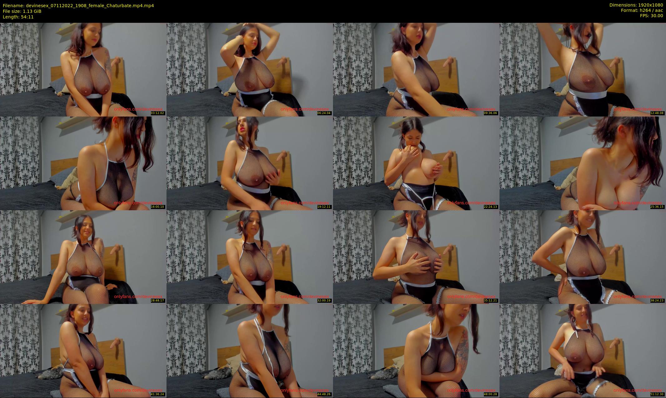 devinesex — 55 minute Chaturbate female cam show recording, 1080p, Nov 7, 2022