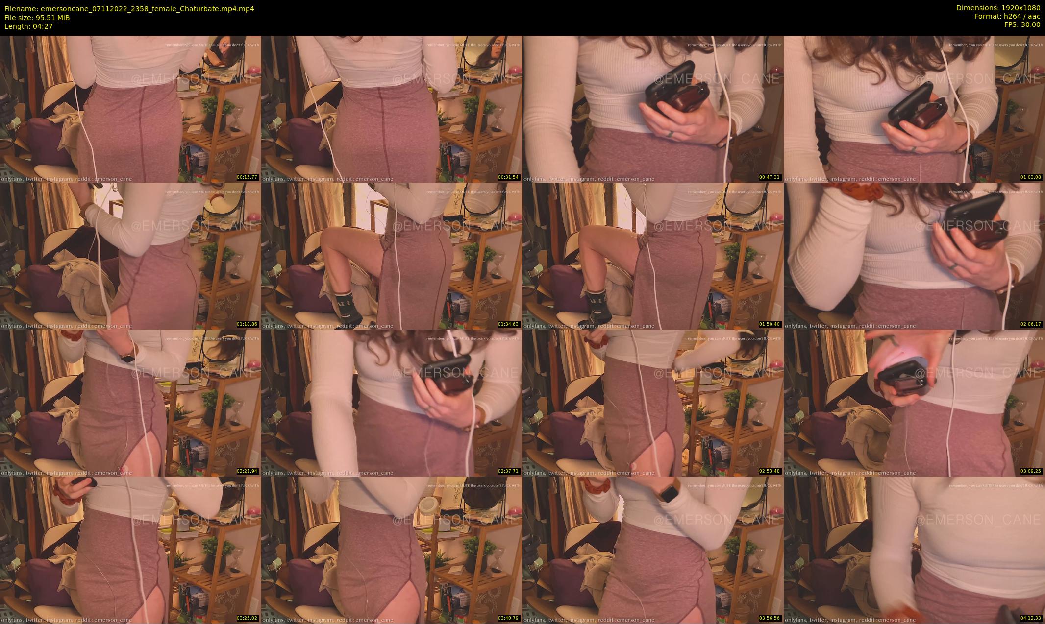 emersoncane — 5 minute Chaturbate female cam show recording, 1080p, Nov 7, 2022