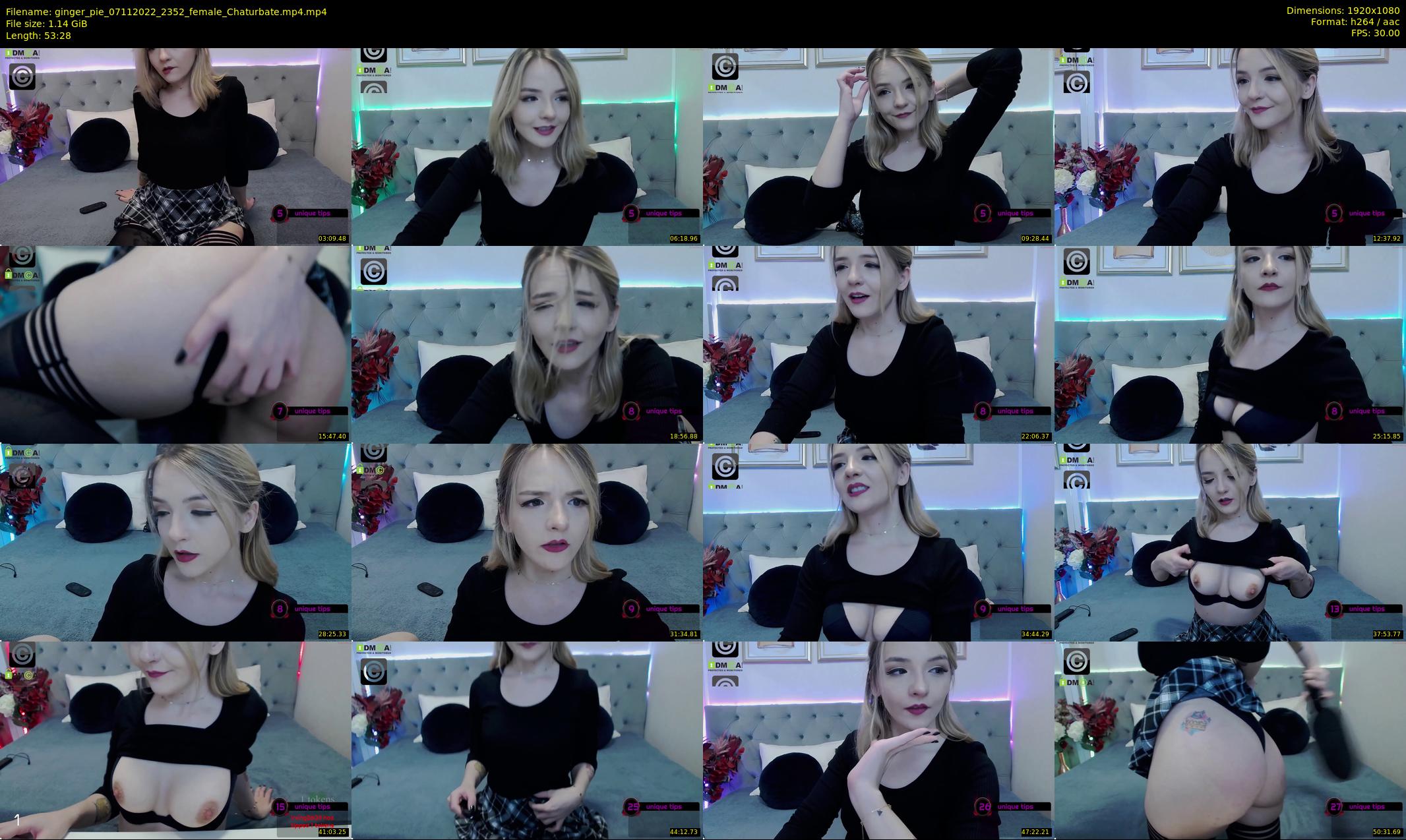 ginger_pie — 54 minute Chaturbate female cam show recording, 1080p, Nov 7, 2022
