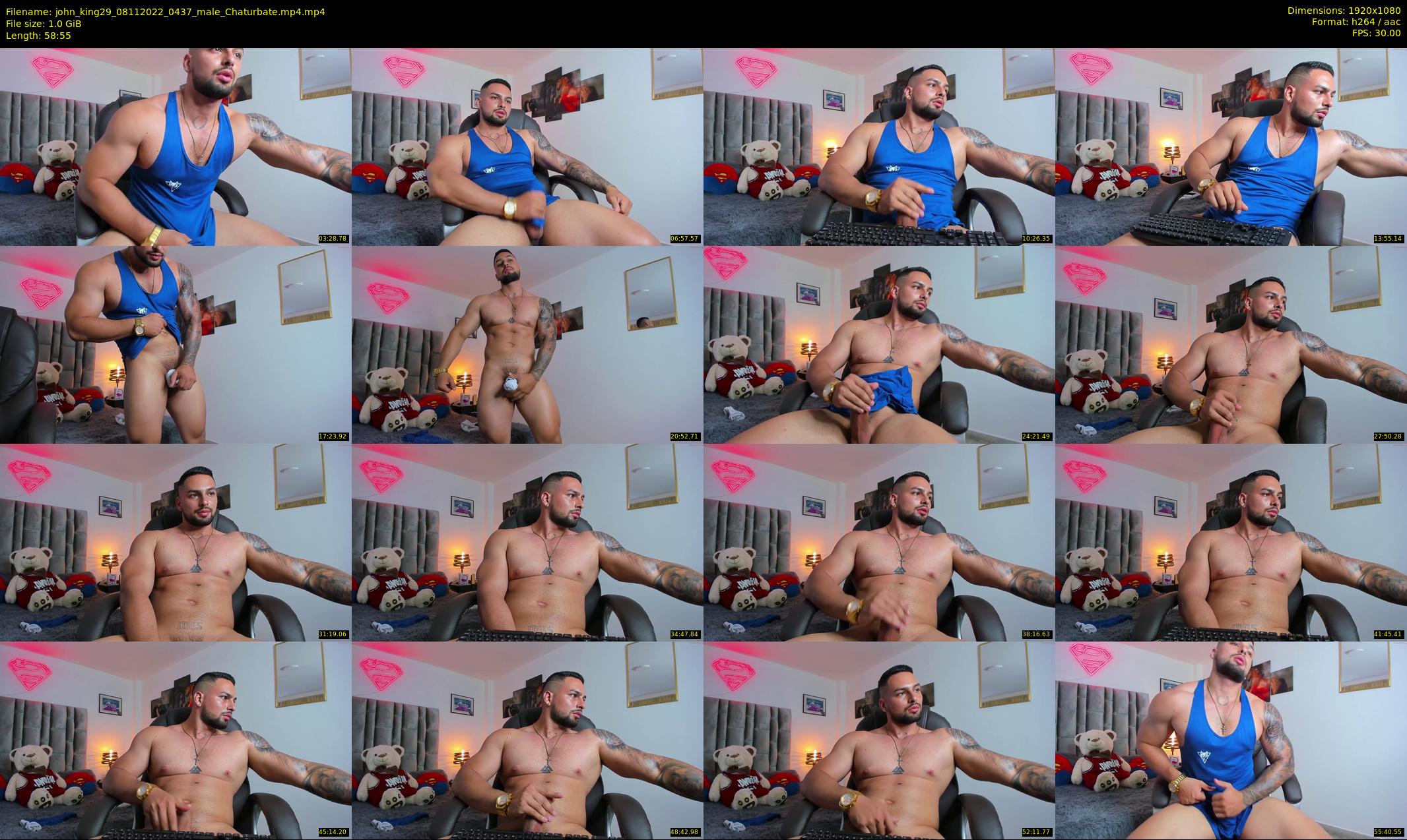 john_king29 — 59 minute Chaturbate male cam show recording, 1080p, Nov 8, 2022