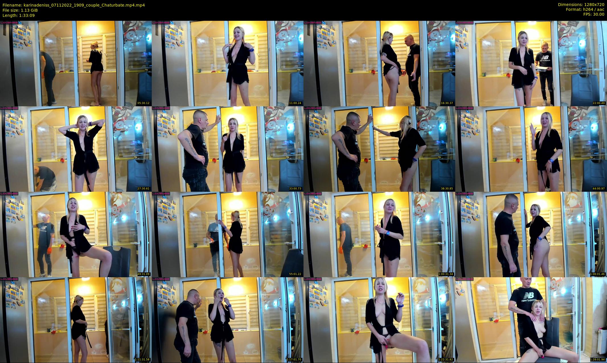 karinadeniss — 94 minute Chaturbate couple cam show recording, 720p, Nov 7, 2022