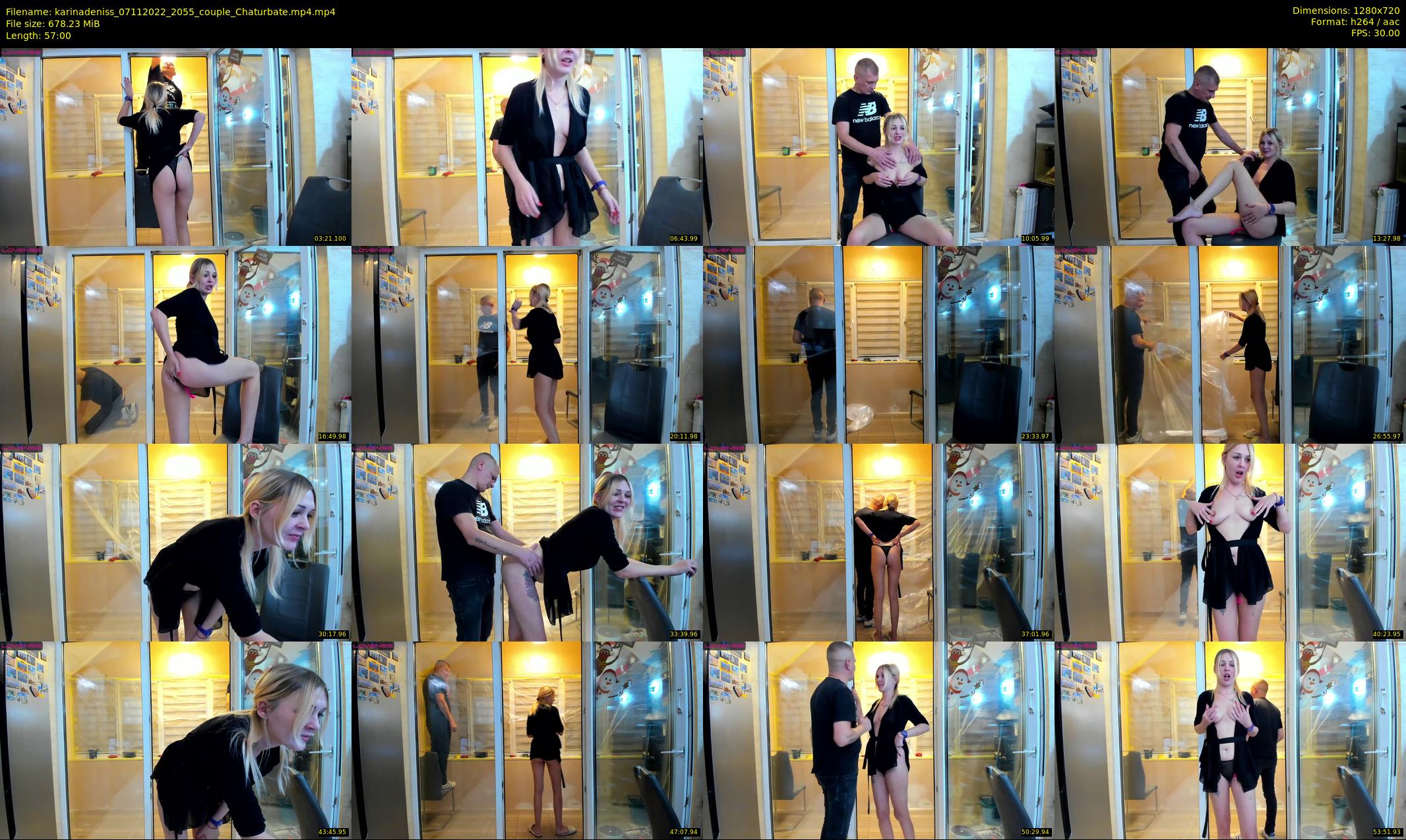 karinadeniss — 57 minute Chaturbate couple cam show recording, 720p, Nov 7, 2022