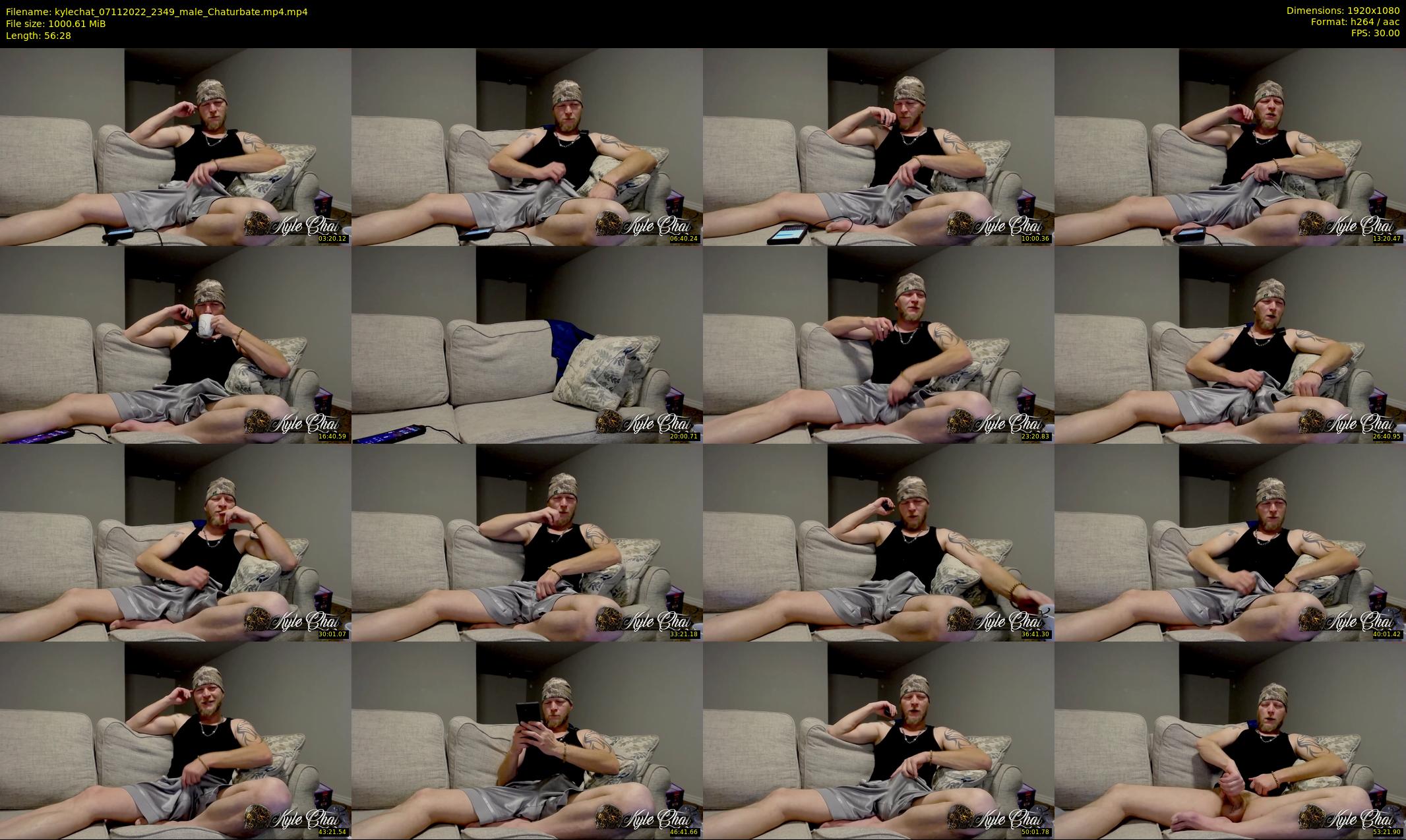 kylechat — 57 minute Chaturbate male cam show recording, 1080p, Nov 7, 2022