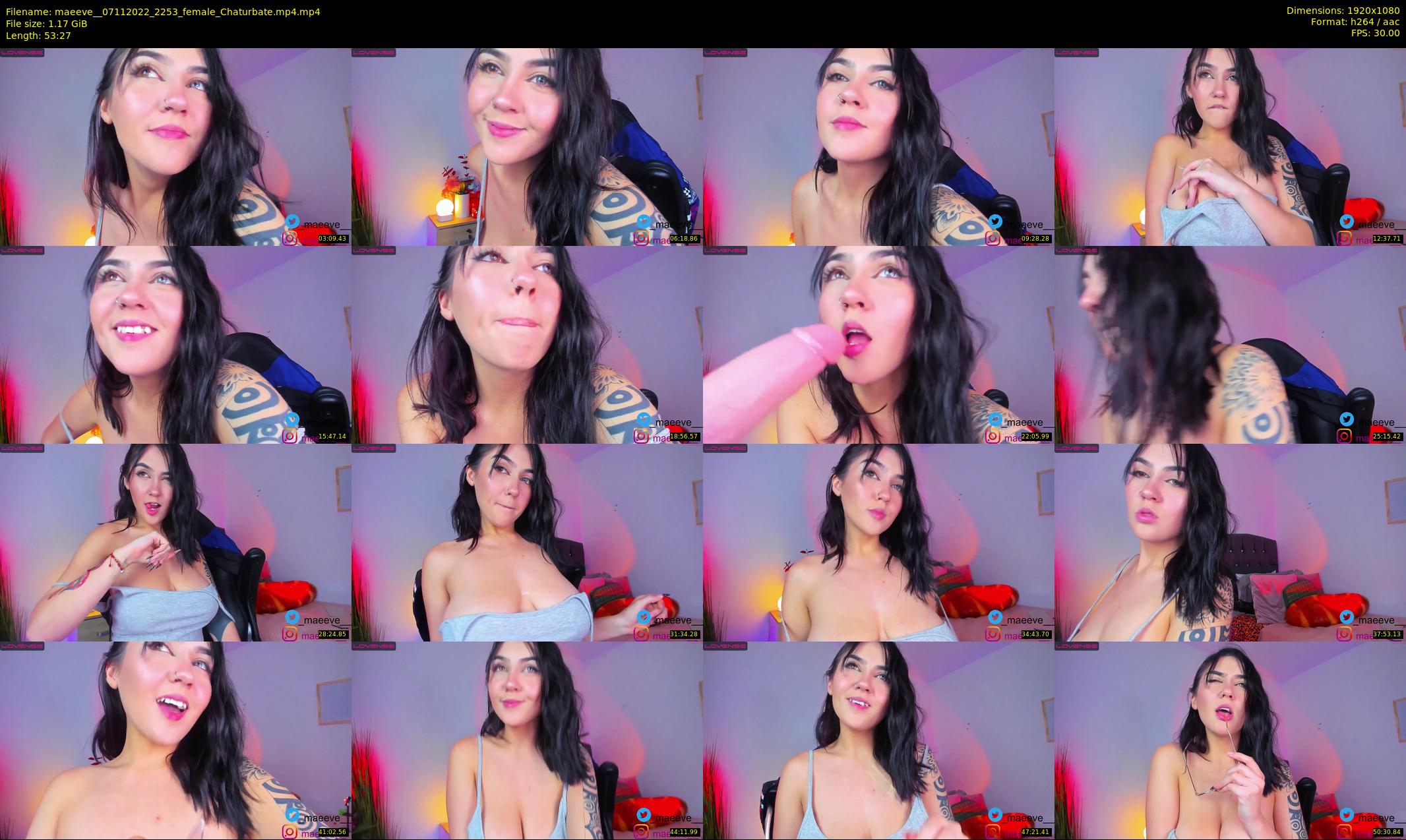 maeeve_ — 54 minute Chaturbate female cam show recording, 1080p, Nov 7, 2022