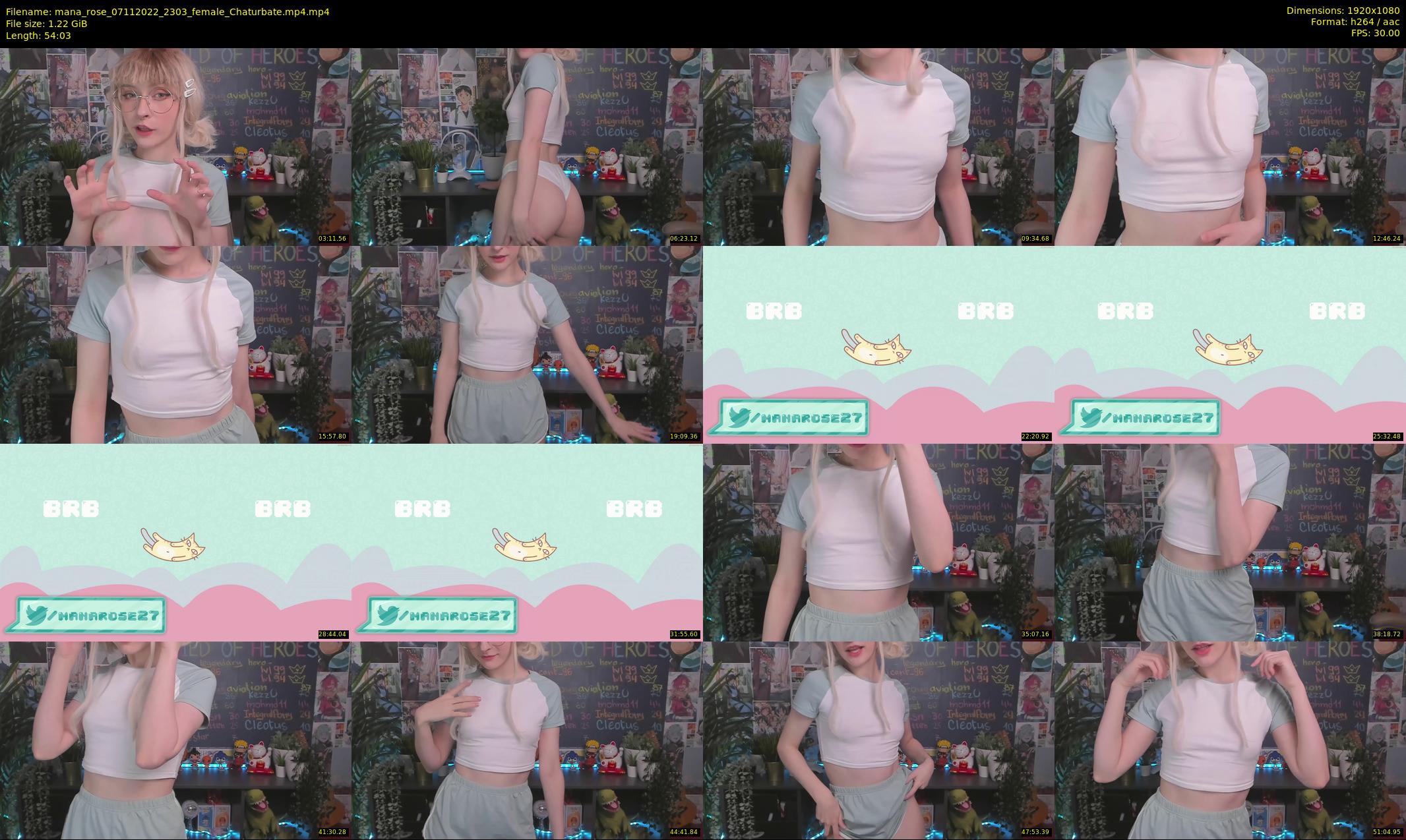mana_rose — 55 minute Chaturbate female cam show recording, 1080p, Nov 7, 2022