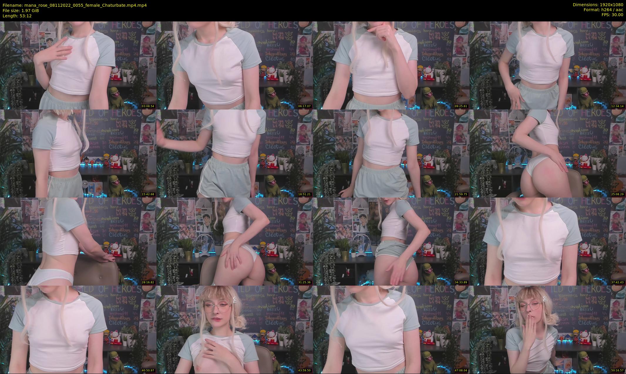 mana_rose — 54 minute Chaturbate female cam show recording, 1080p, Nov 8, 2022
