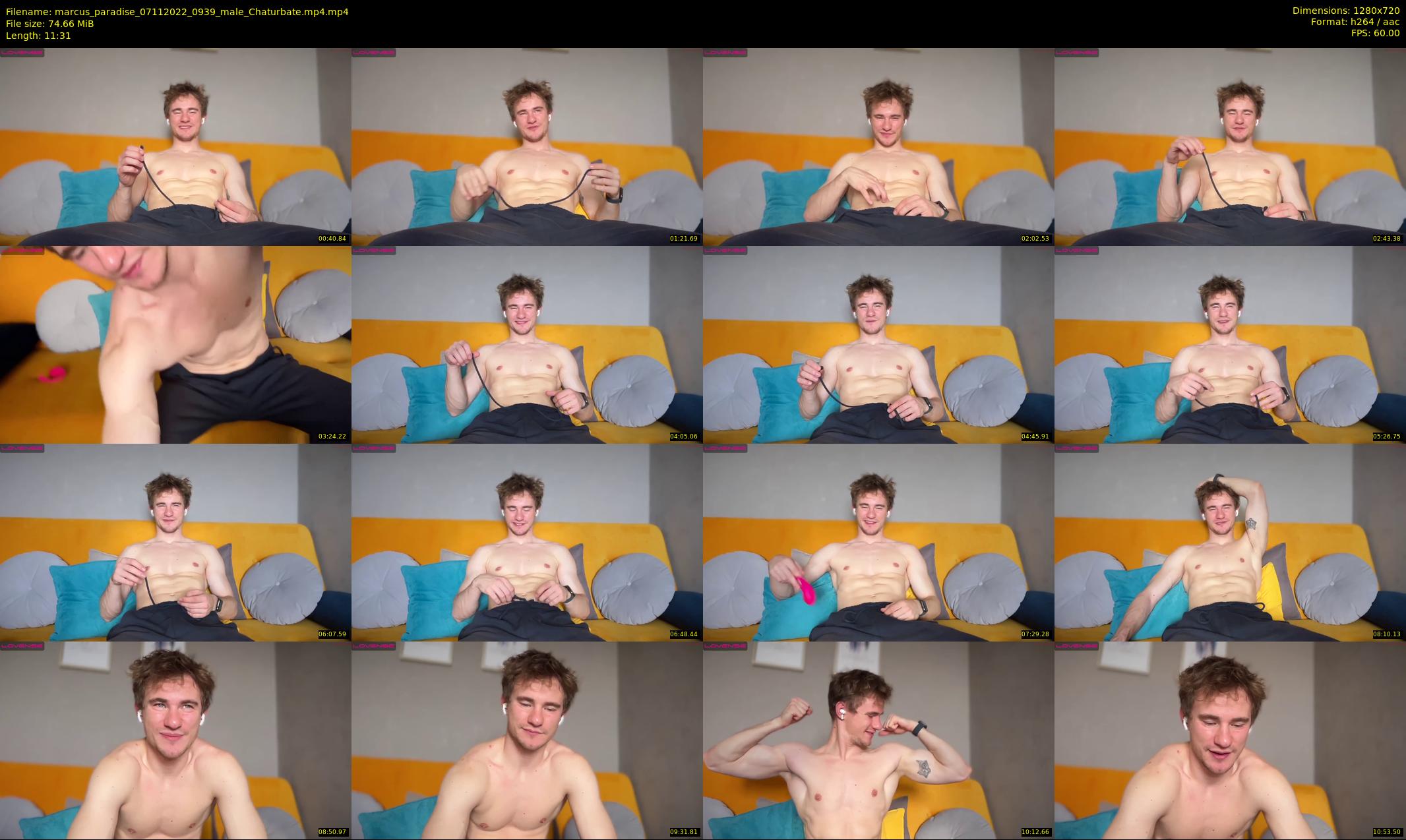 marcus_paradise — 12 minute Chaturbate male cam show recording, 720p, Nov 7, 2022