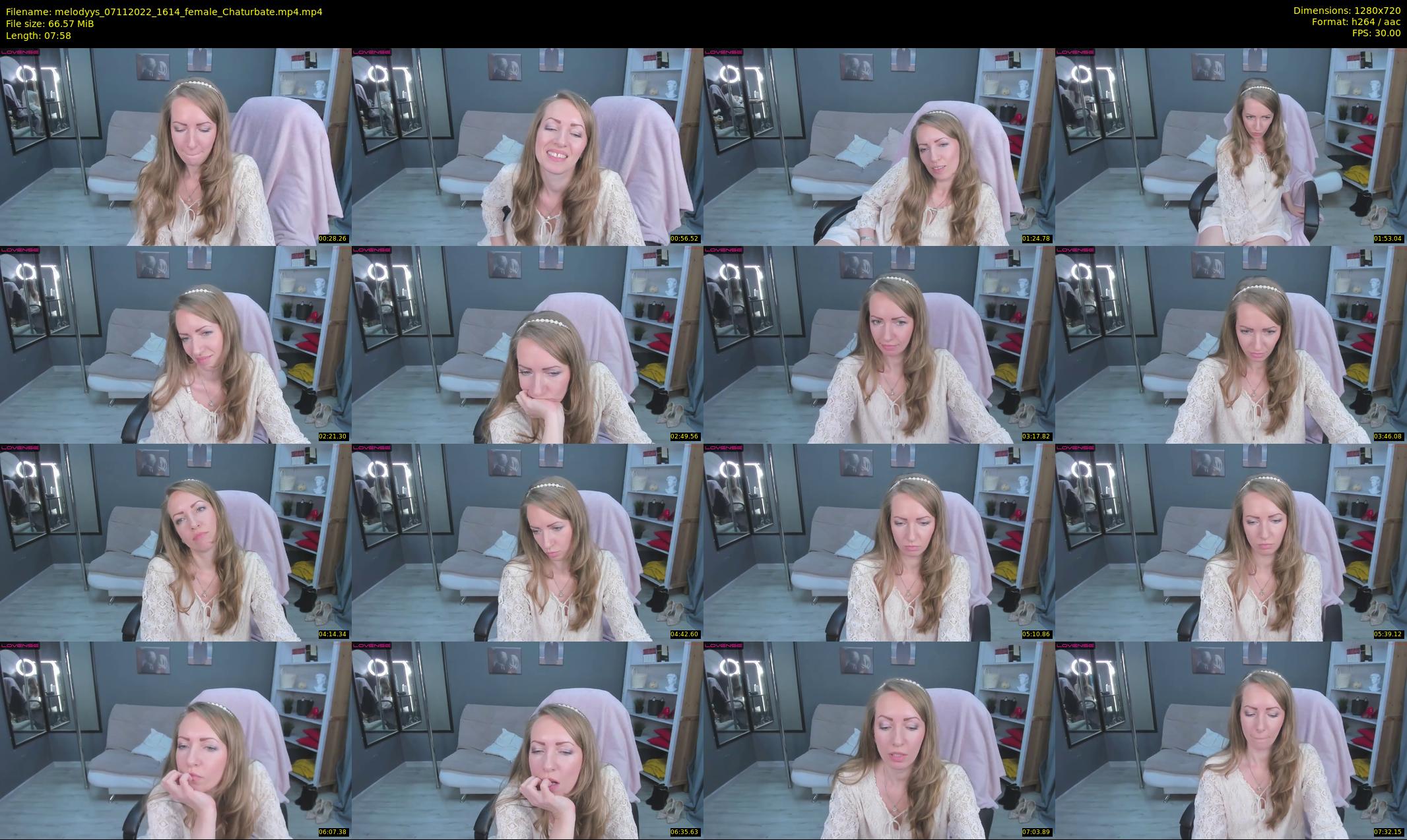 melodyys — 8 minute Chaturbate female cam show recording, 720p, Nov 7, 2022