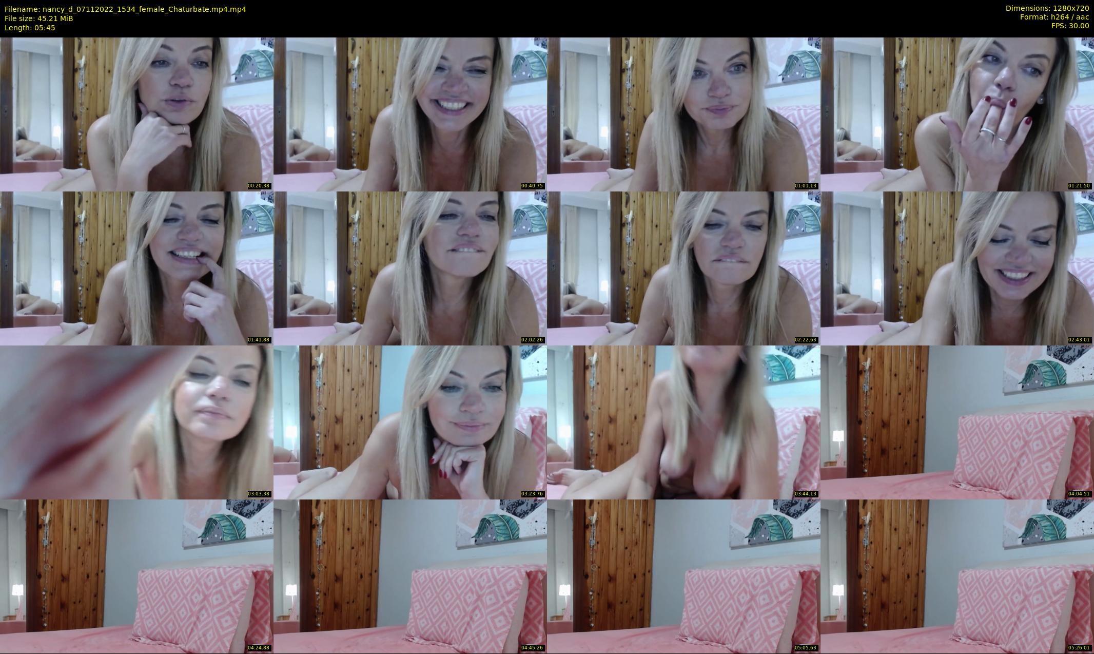 nancy_d — 6 minute Chaturbate female cam show recording, 720p, Nov 7, 2022