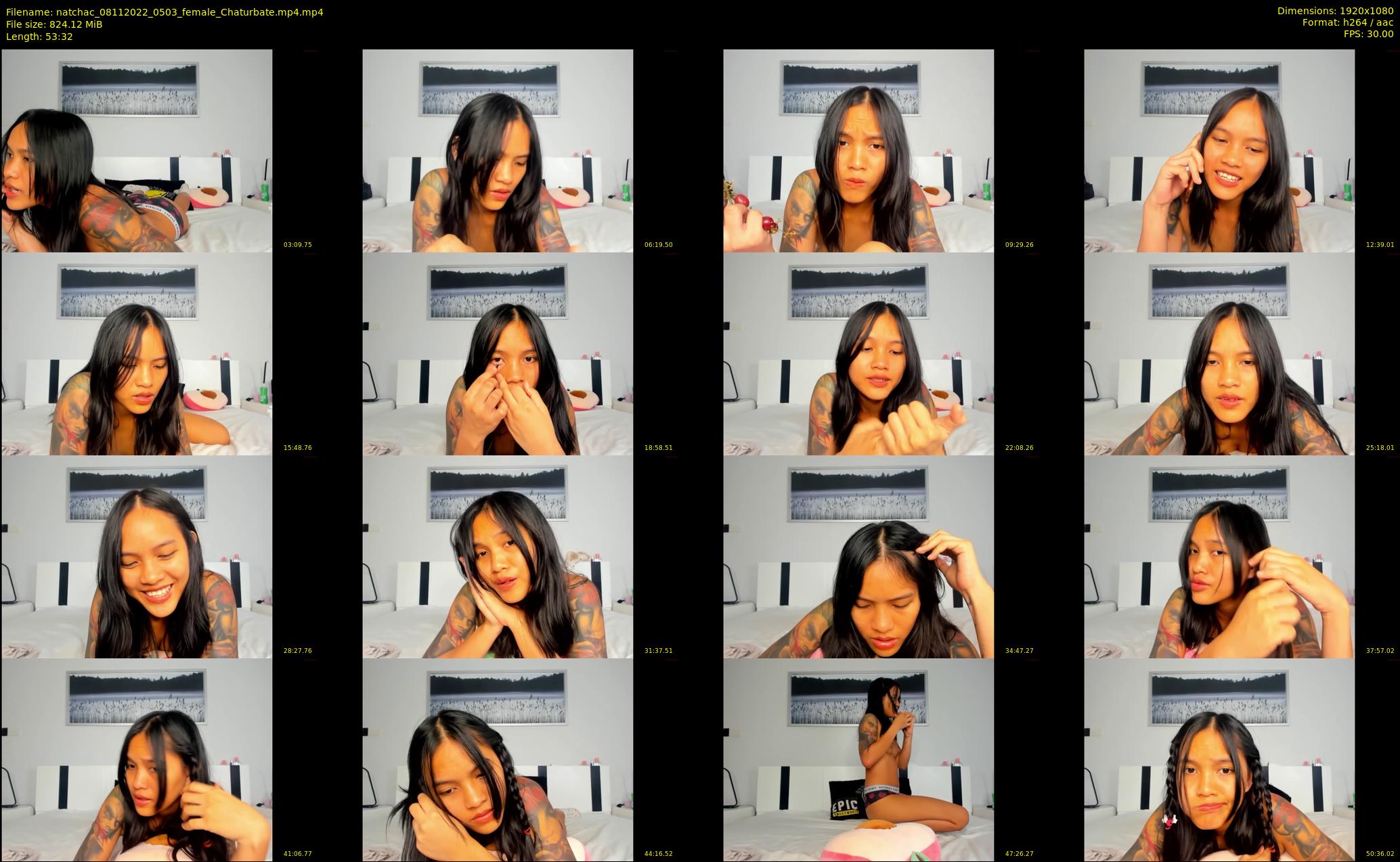 natchac — 54 minute Chaturbate female cam show recording, 1080p, Nov 8, 2022