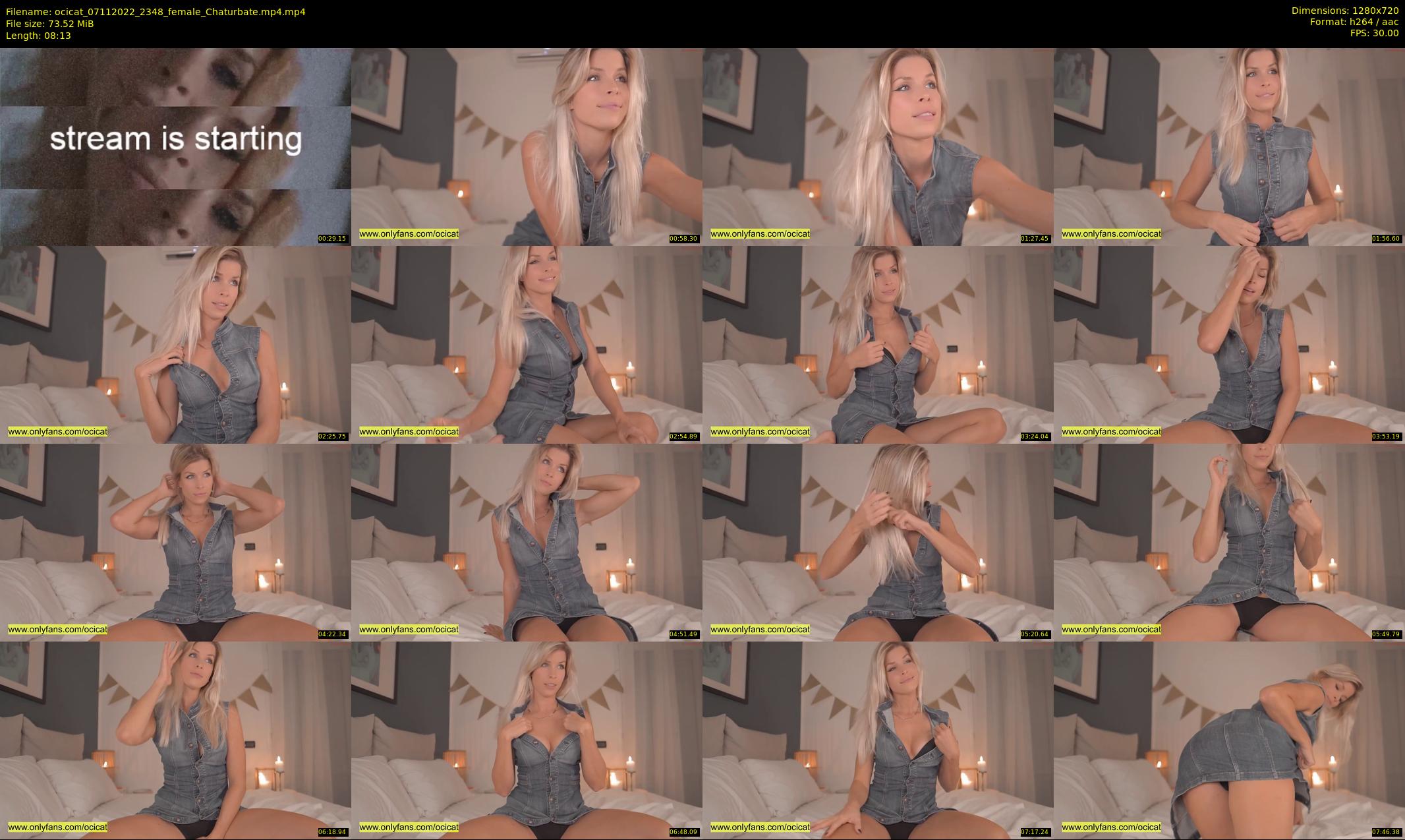 ocicat — 9 minute Chaturbate female cam show recording, 720p, Nov 7, 2022