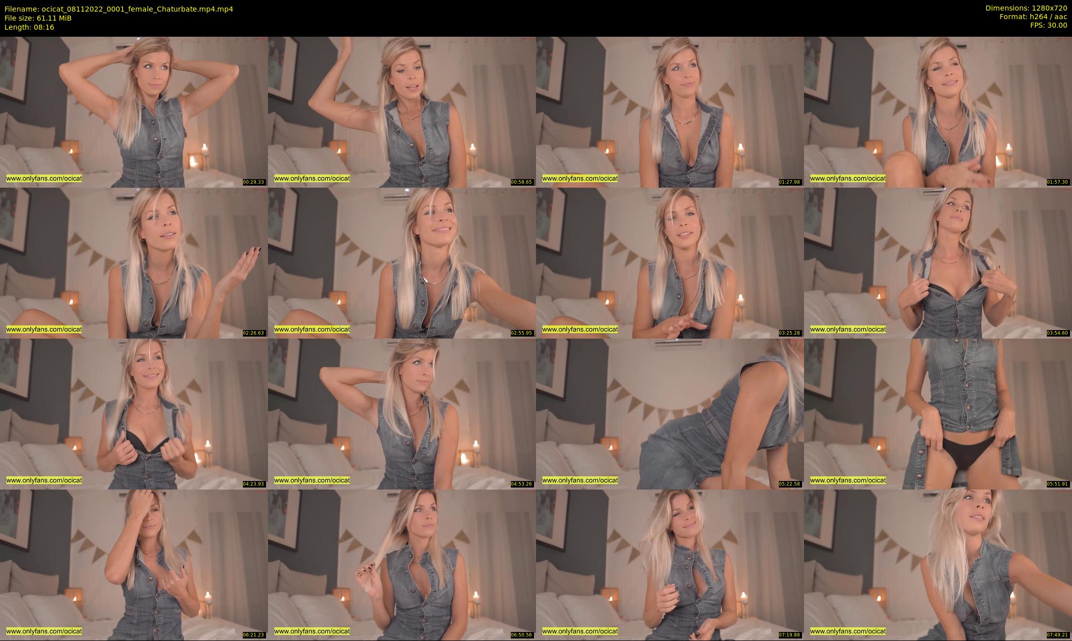 ocicat — 9 minute Chaturbate female cam show recording, 720p, Nov 8, 2022