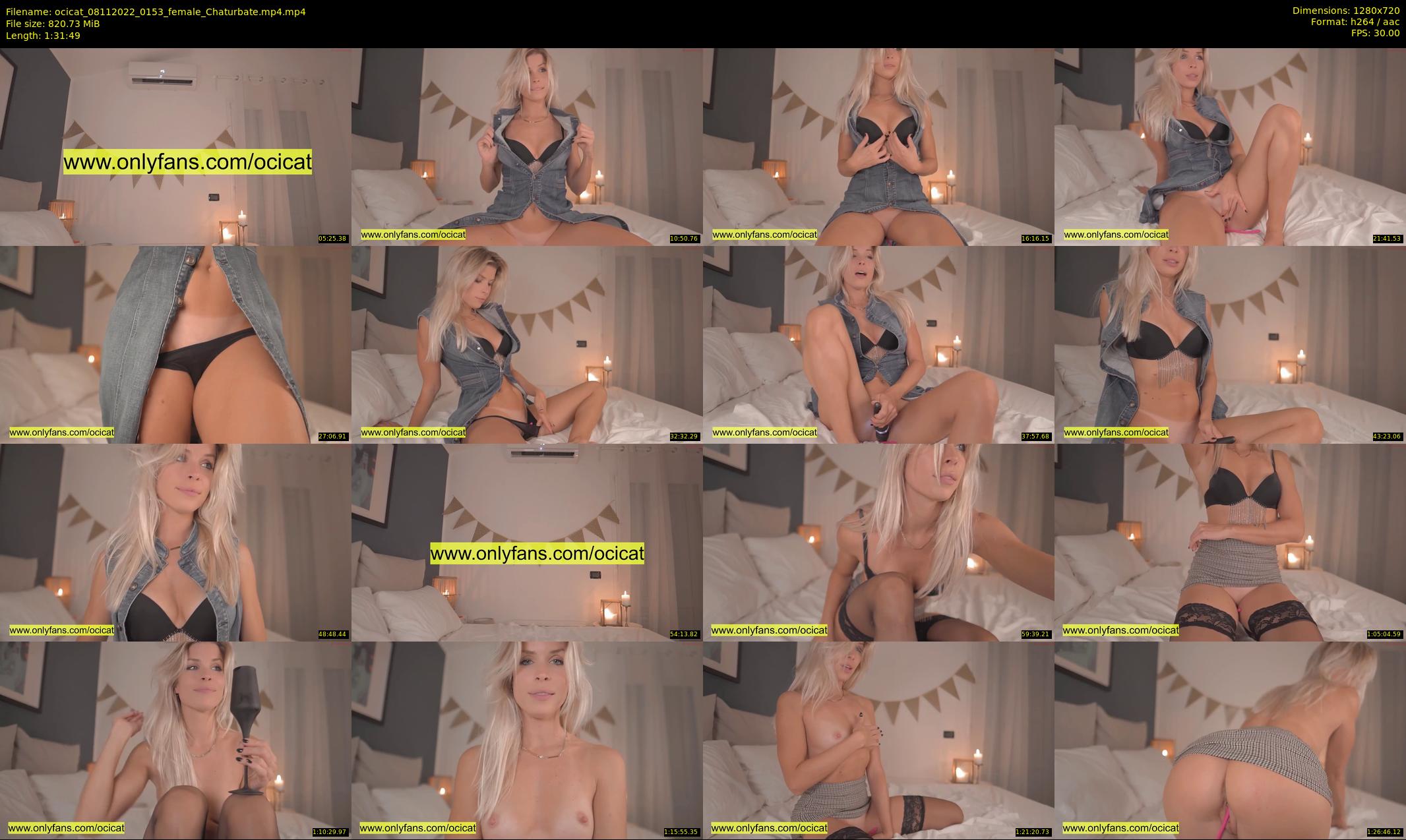 ocicat — 92 minute Chaturbate female cam show recording, 720p, Nov 8, 2022
