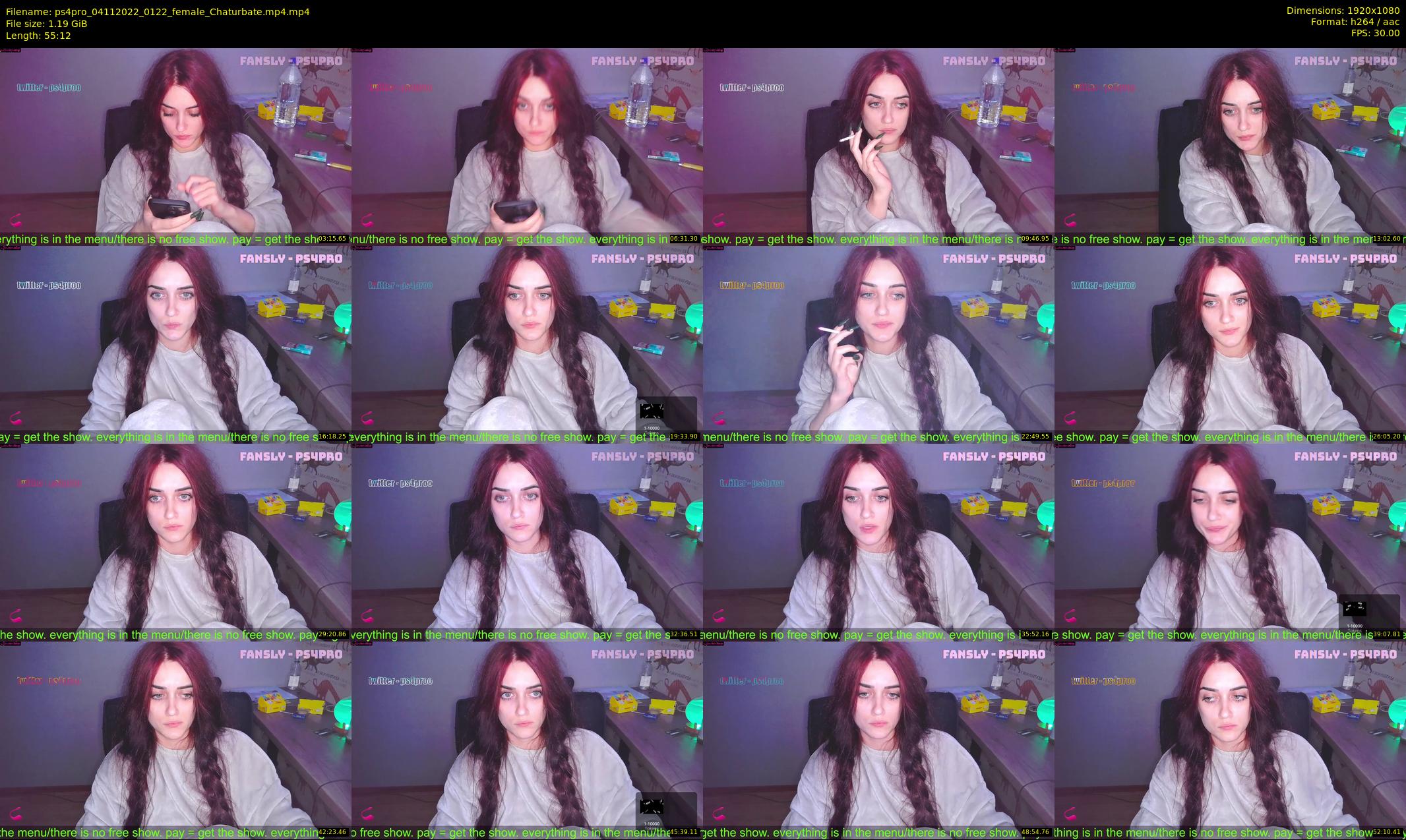 ps4pro — 56 minute Chaturbate female cam show recording, 1080p, Nov 4, 2022